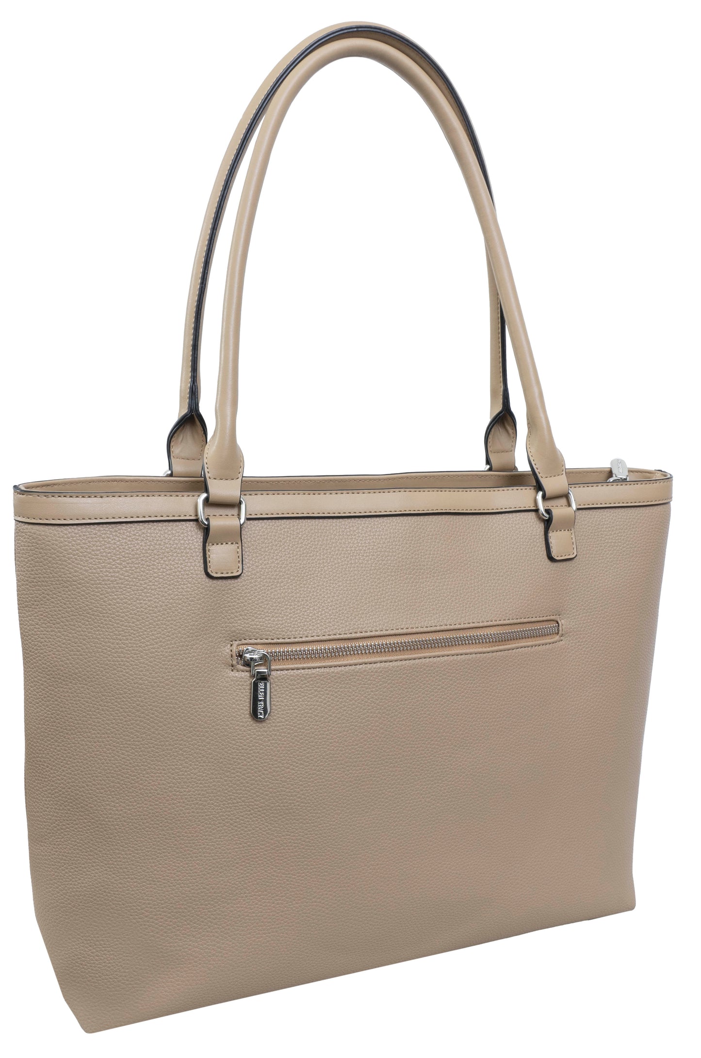 Ellen Tracy Double Handle Tote with Chunky Chain Detail