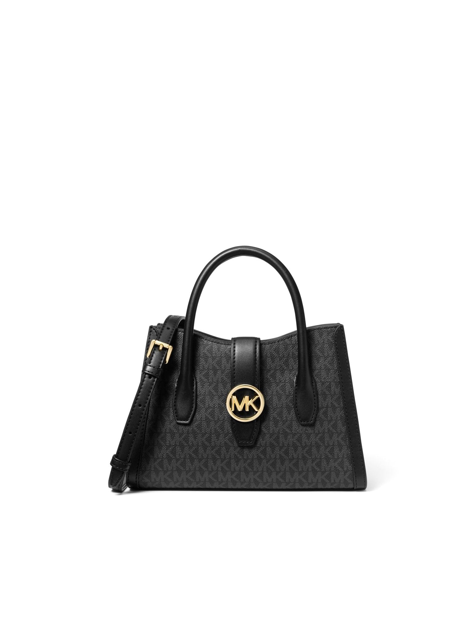 title:Michael Kors Women's Black Gabby Small Logo Satchel;color:Black