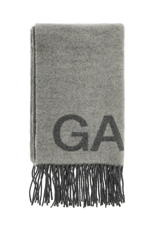 Ganni Jacquard Logo Scarf