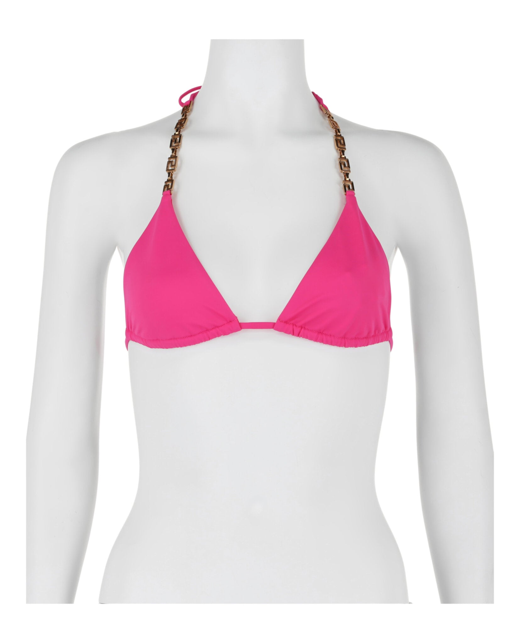 title:Versace Greca Hardware Bikini Top;color:Pink