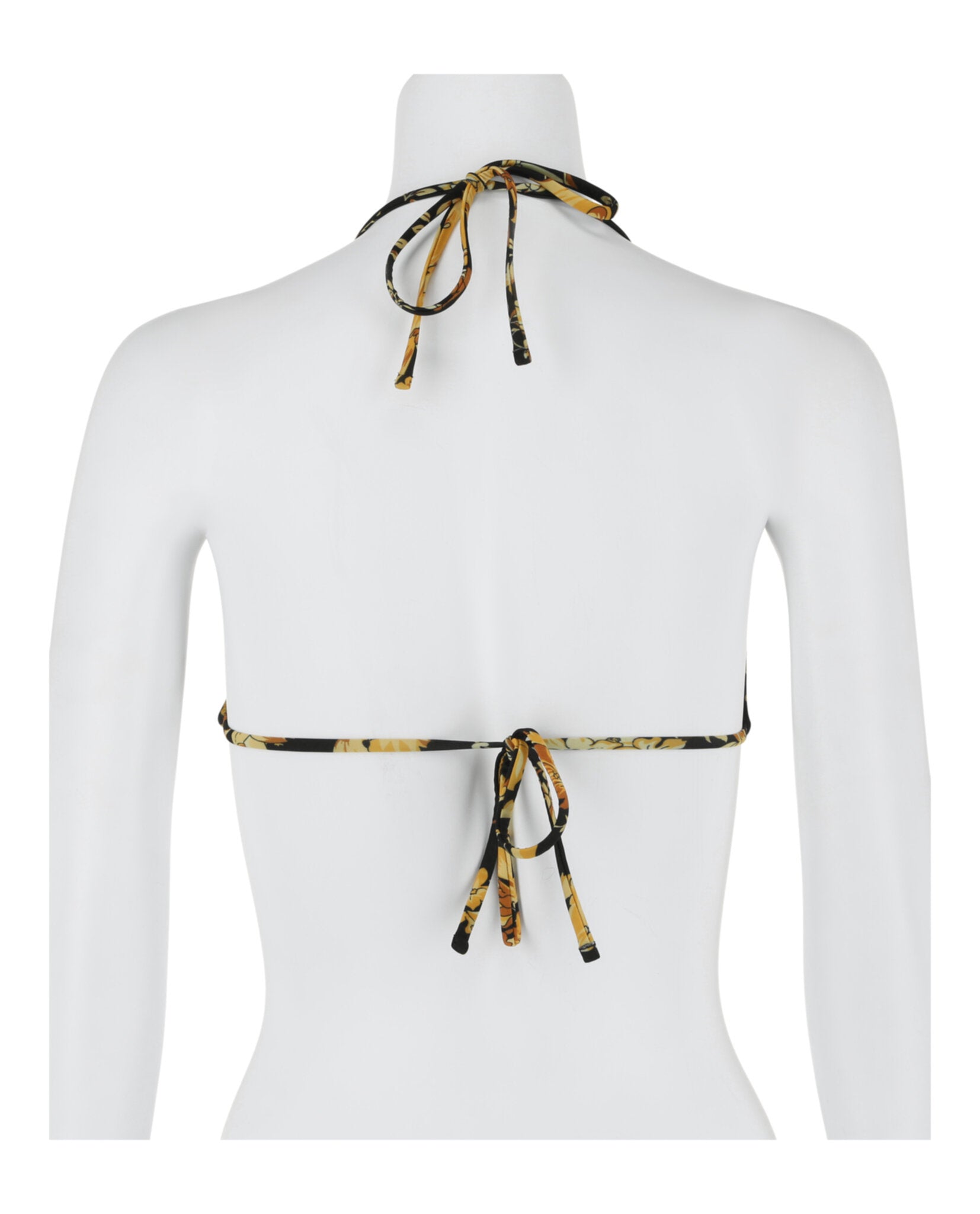 title:Versace Triangolo Bikini Top;color:Black Gold