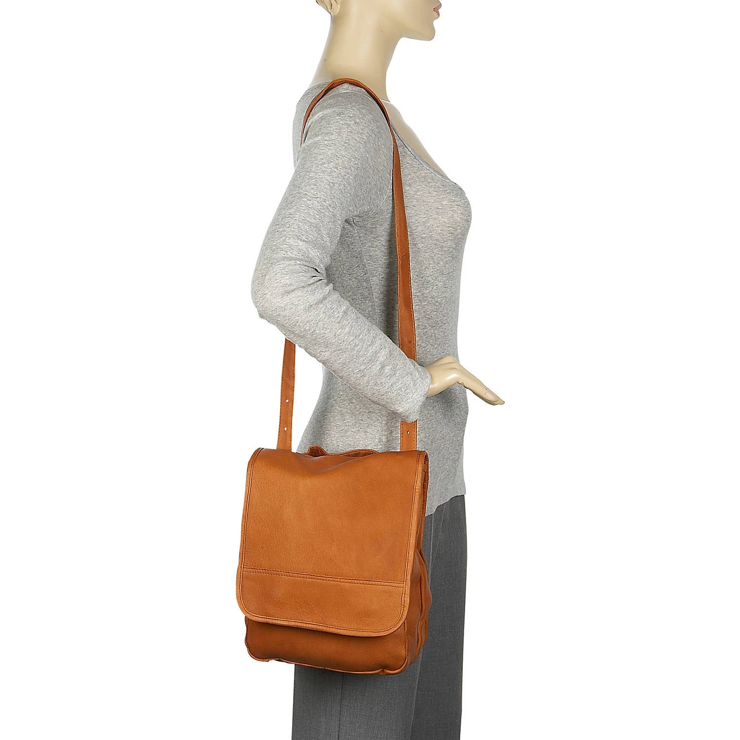 title:Le Donne Leather Convertible Backpack / Shoulder Bag;color:CAFE