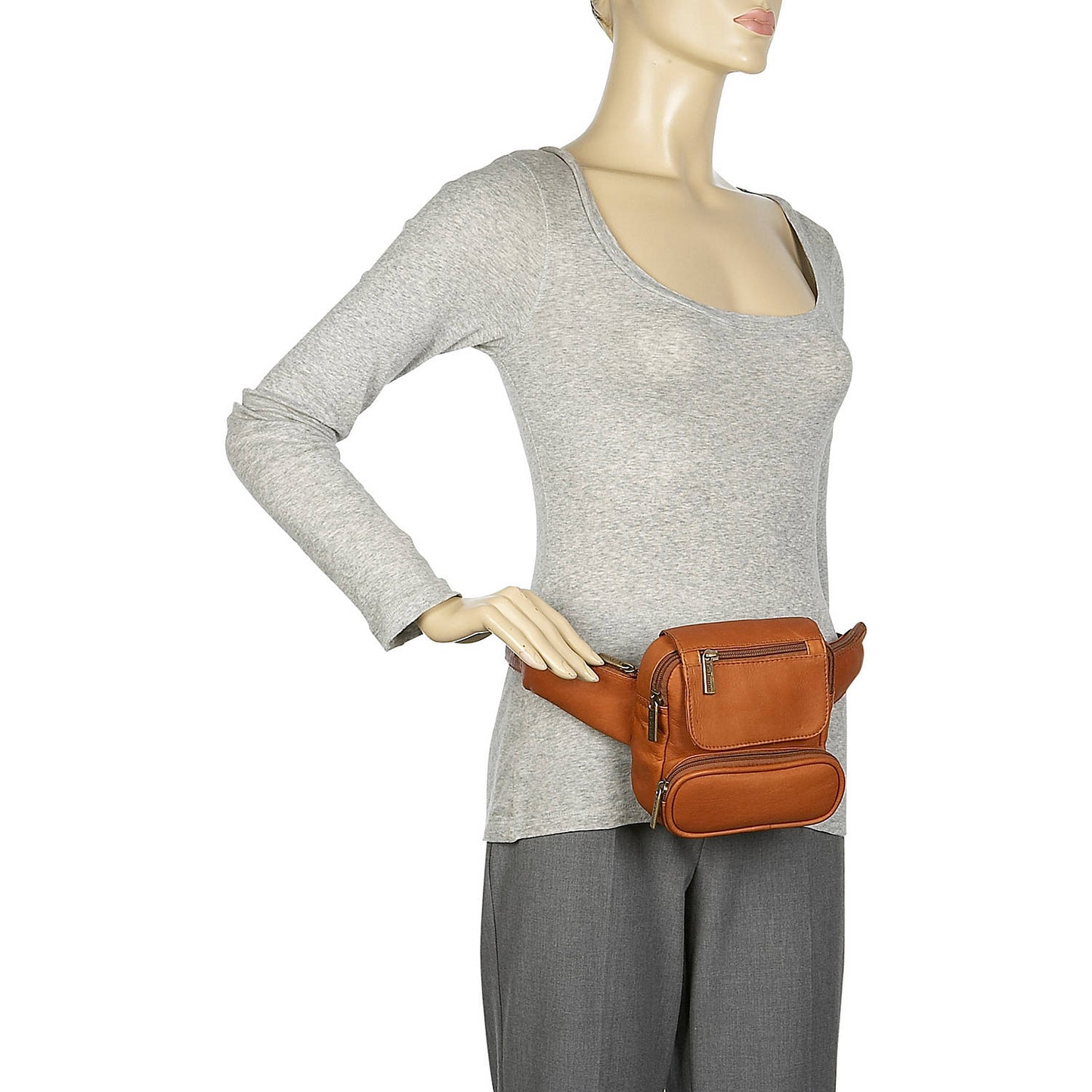 title:Le Donne Leather Traveler Waist Bag;color:TAN