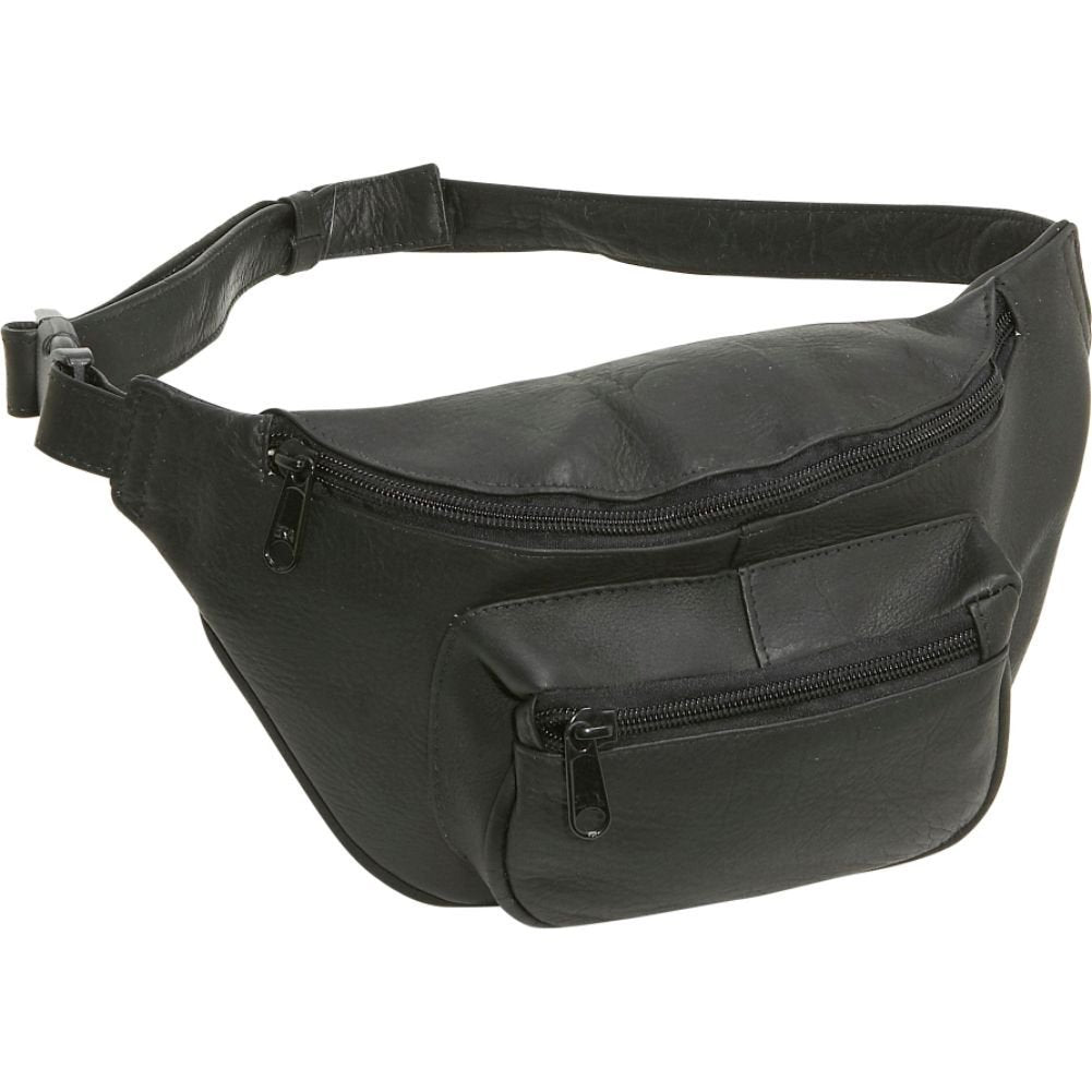 title:Le Donne Leather Classic Waist Bag;color:BLACK