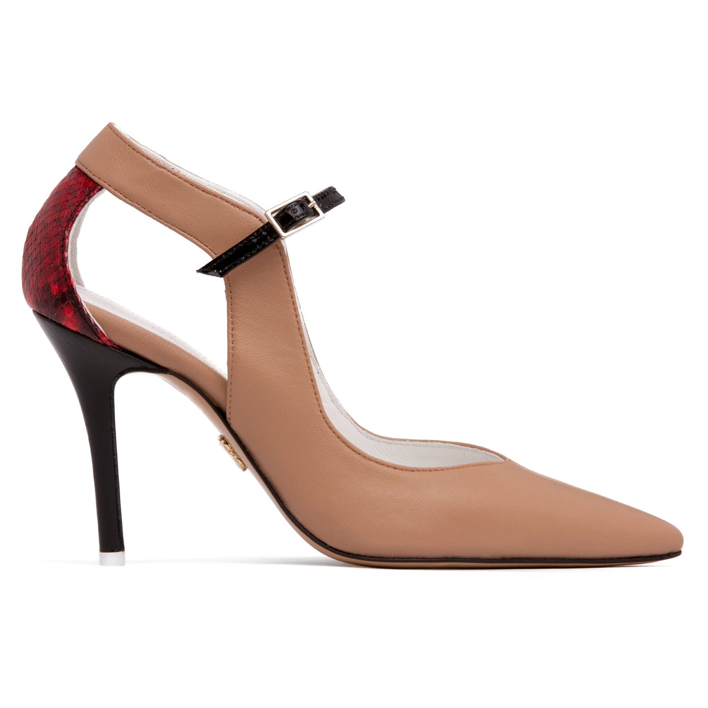 Agnese Stiletto Leather Pump - Ruumur