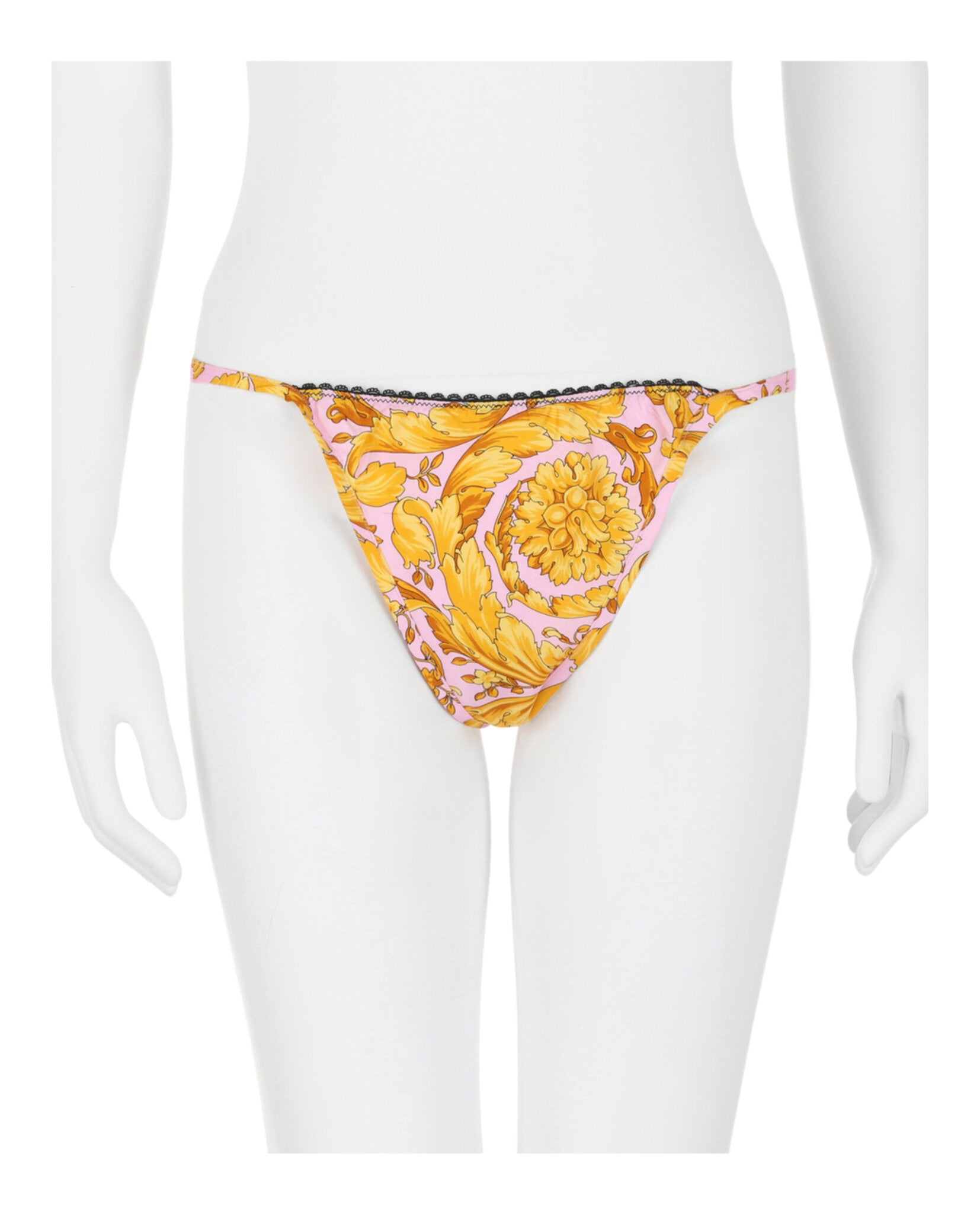 title:Versace Barocco Thong;color:Gold