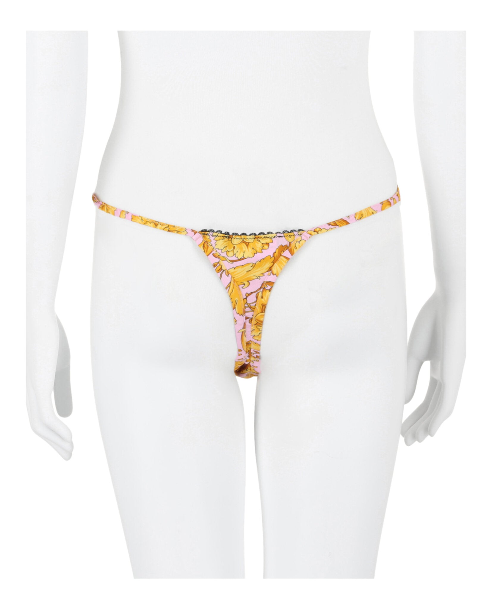 title:Versace Barocco Thong;color:Gold