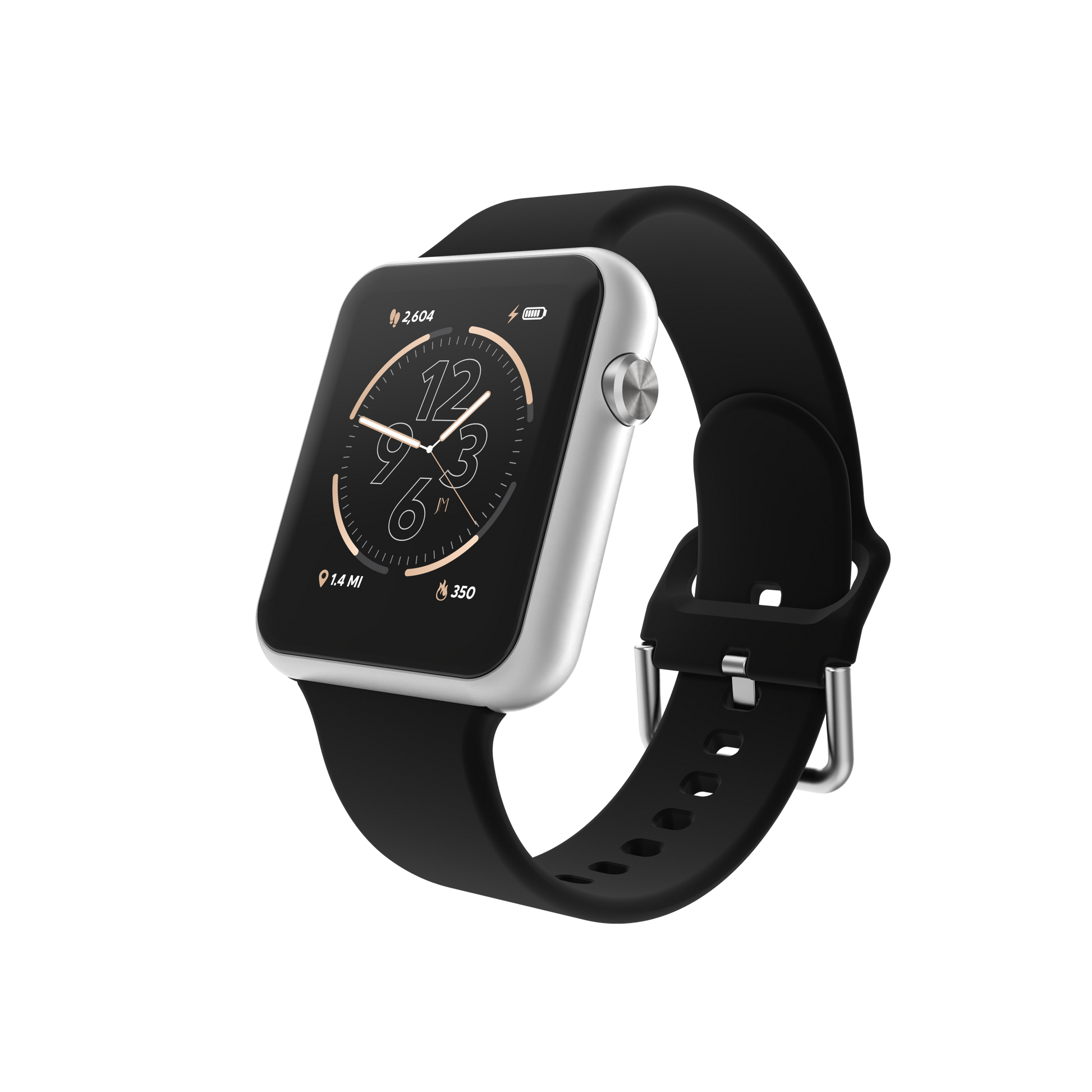 iTouch Air 4 | Jillian Michaels Edition Smartwatch in Silver with Black Strap