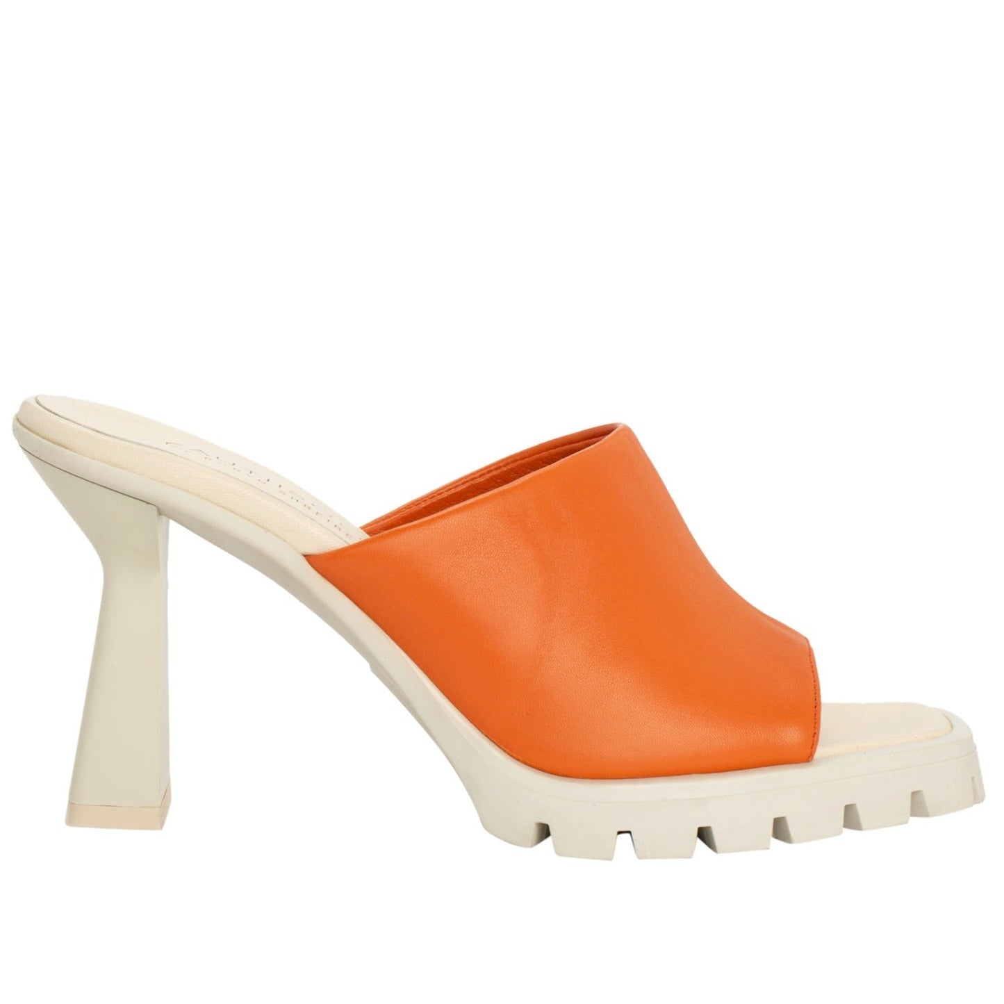 Amy Off-White Leather Sandal