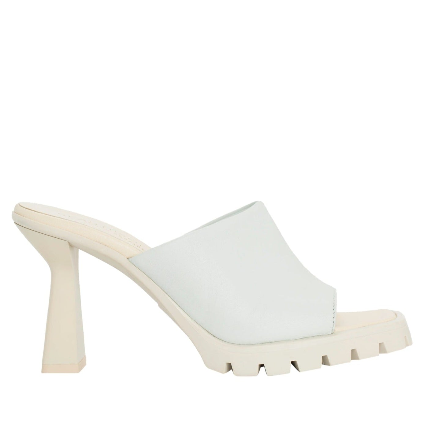 Amy Off-White Leather Sandal