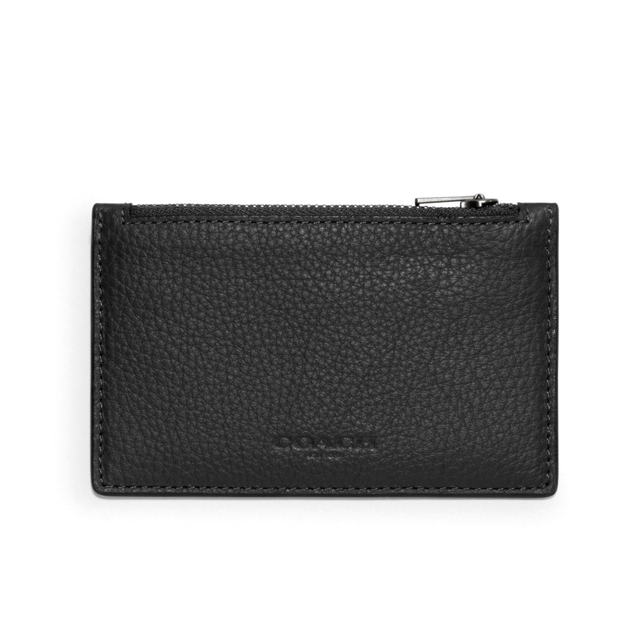 title:Coach Men's Zip Card Case;color:Black