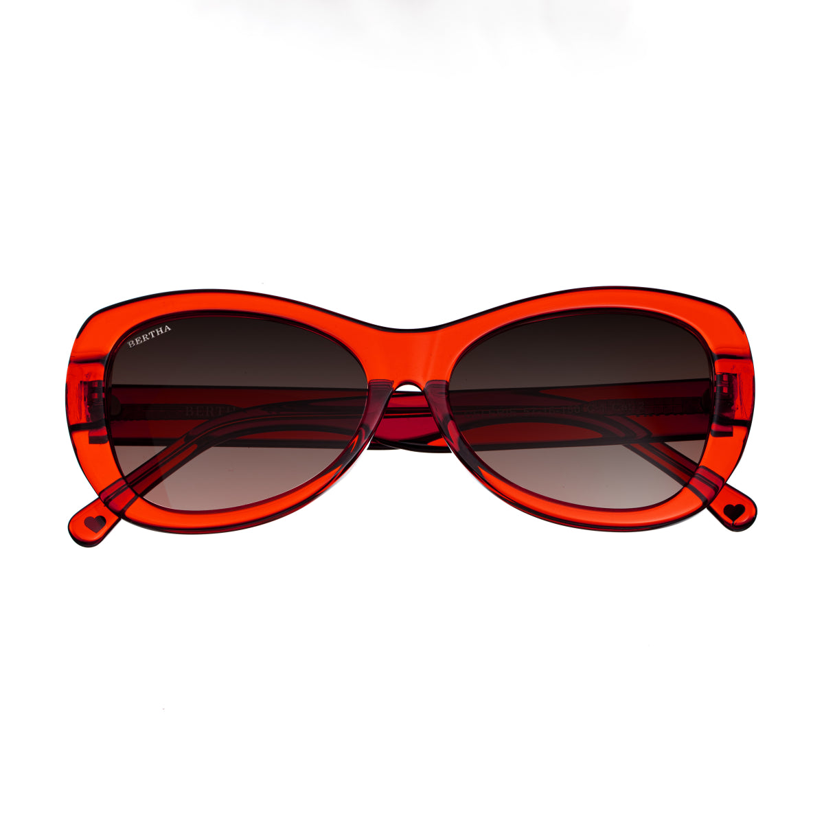 Bertha Celerie Handmade in Italy Sunglasses - Orange - BRSIT101-1