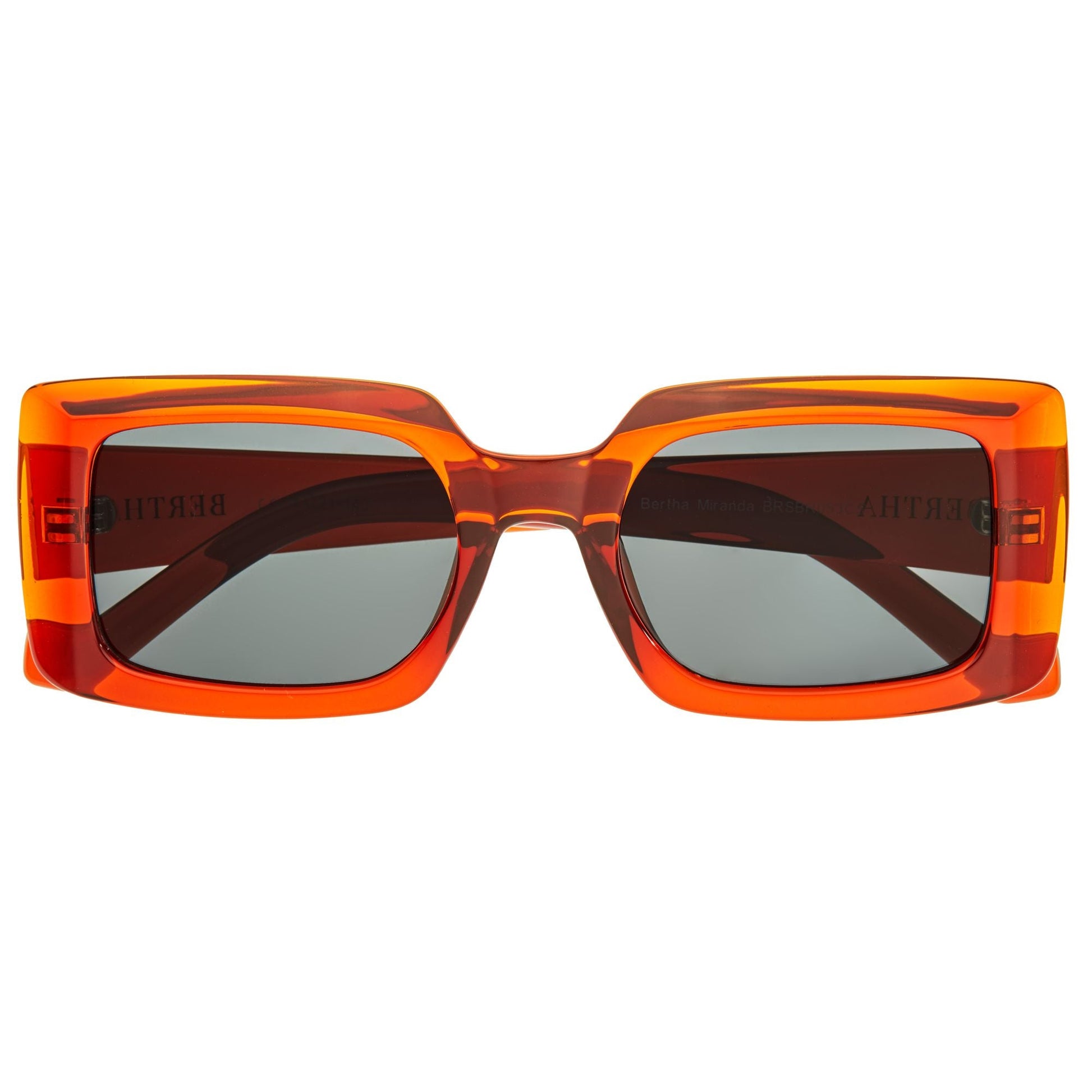 Bertha Miranda Polarized Sunglasses - Orange/Black - BRSBR053C5