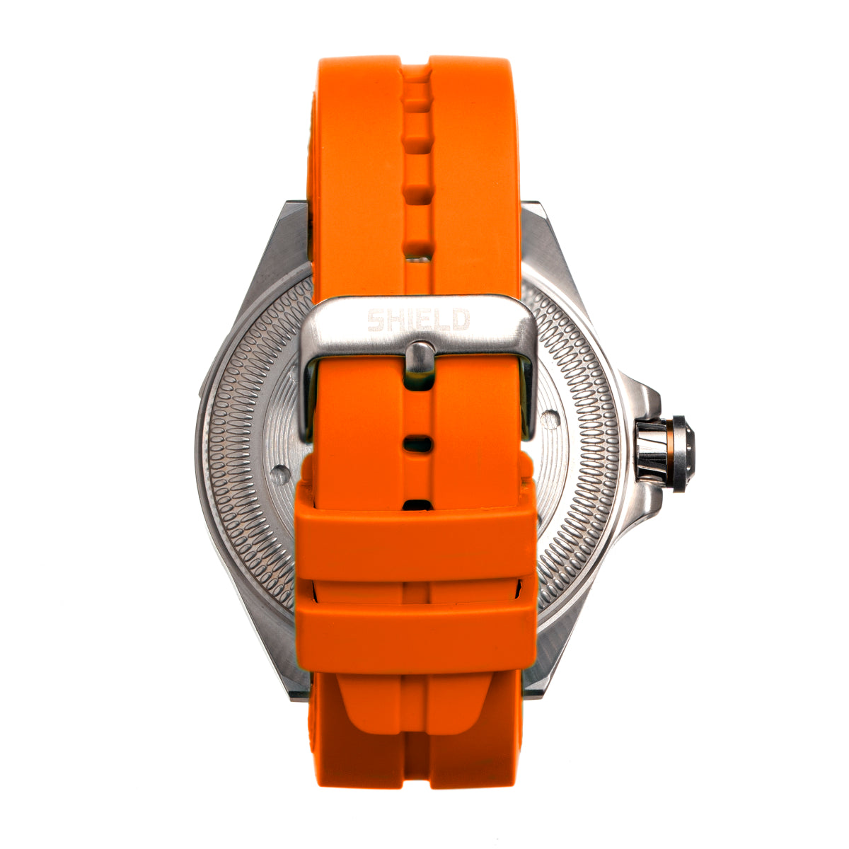 Shield Vessel Strap Watch w/Date - Orange - SLDSH112-2