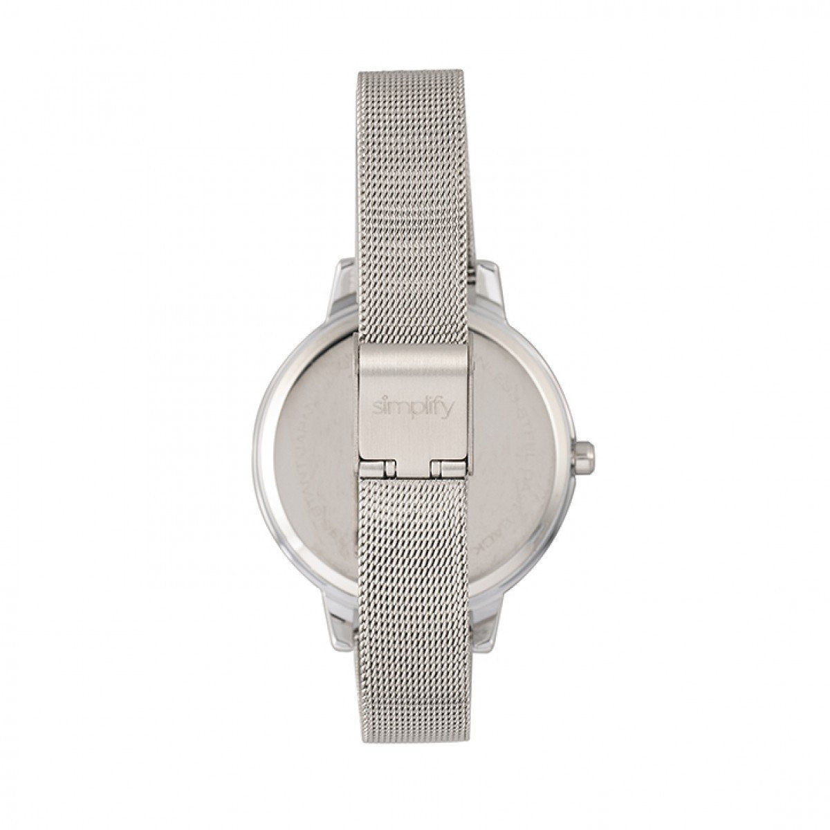 Simplify The 5800 Mesh Bracelet Watch - Silver/Teal - SIM5802