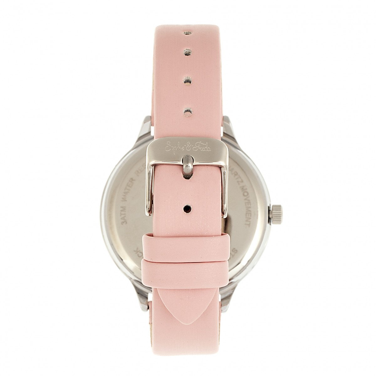 Sophie & Freda Rio Grande Leather-Band w/Swarovski Crystals - Silver/Light Pink - SAFSF4601