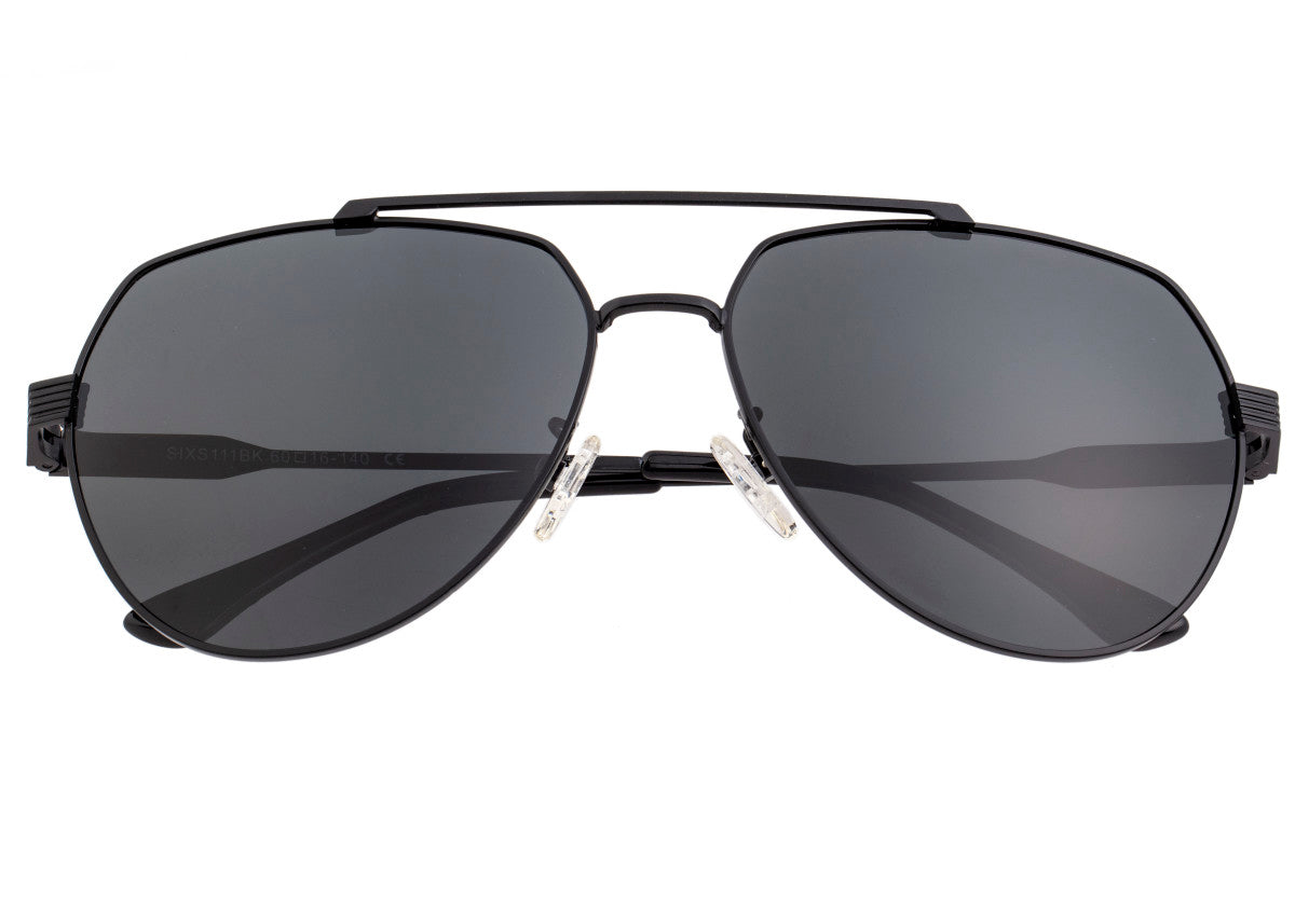 Sixty One Costa Polarized Sunglasses - Black/Black - SIXS111BK