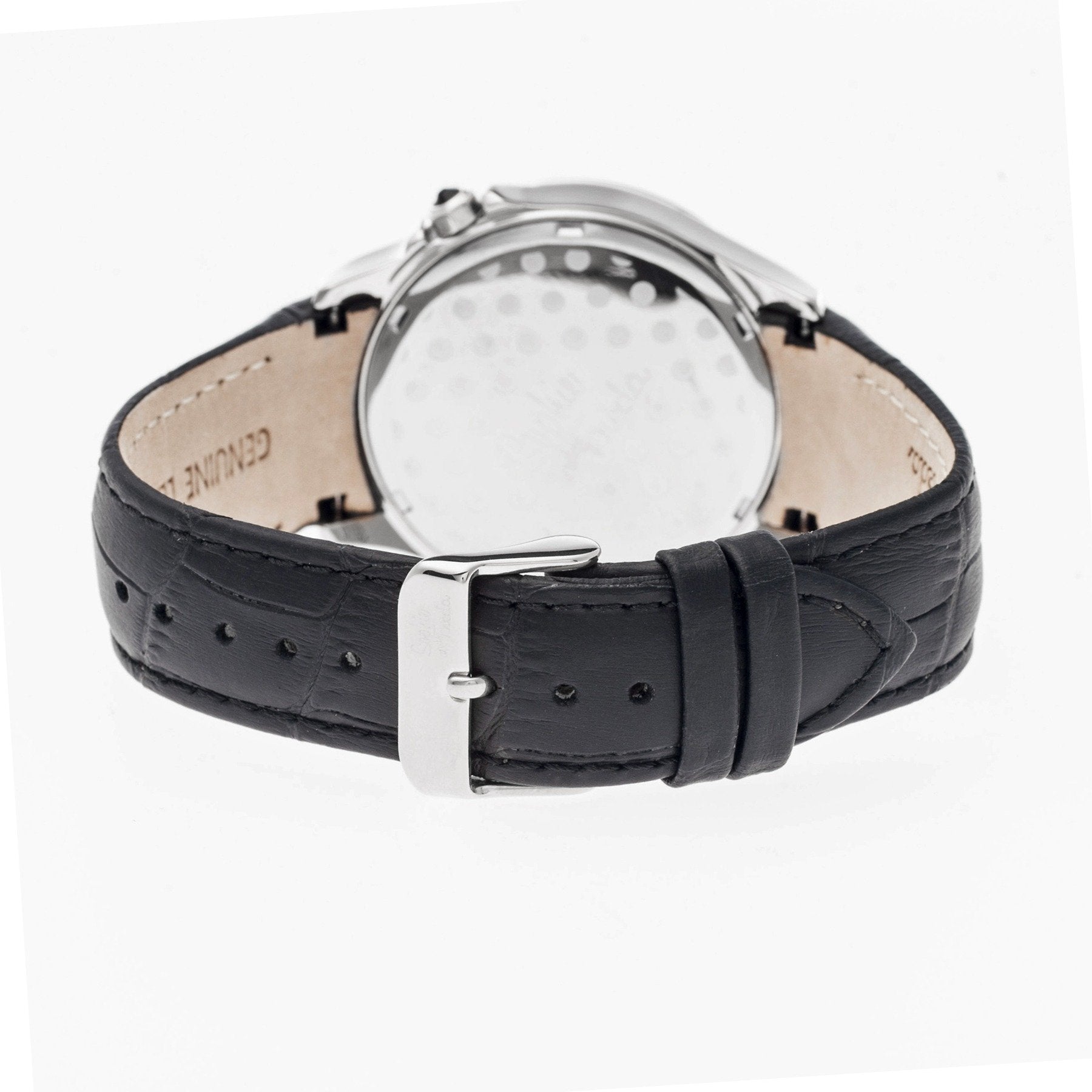 Sophie & Freda Toronto Leather-Band Ladies Watch - Silver/Black - SAFSF2801