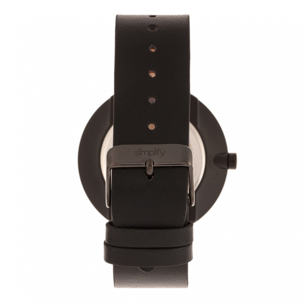 Simplify The 3000 Leather-Band Watch - Black - SIM3001