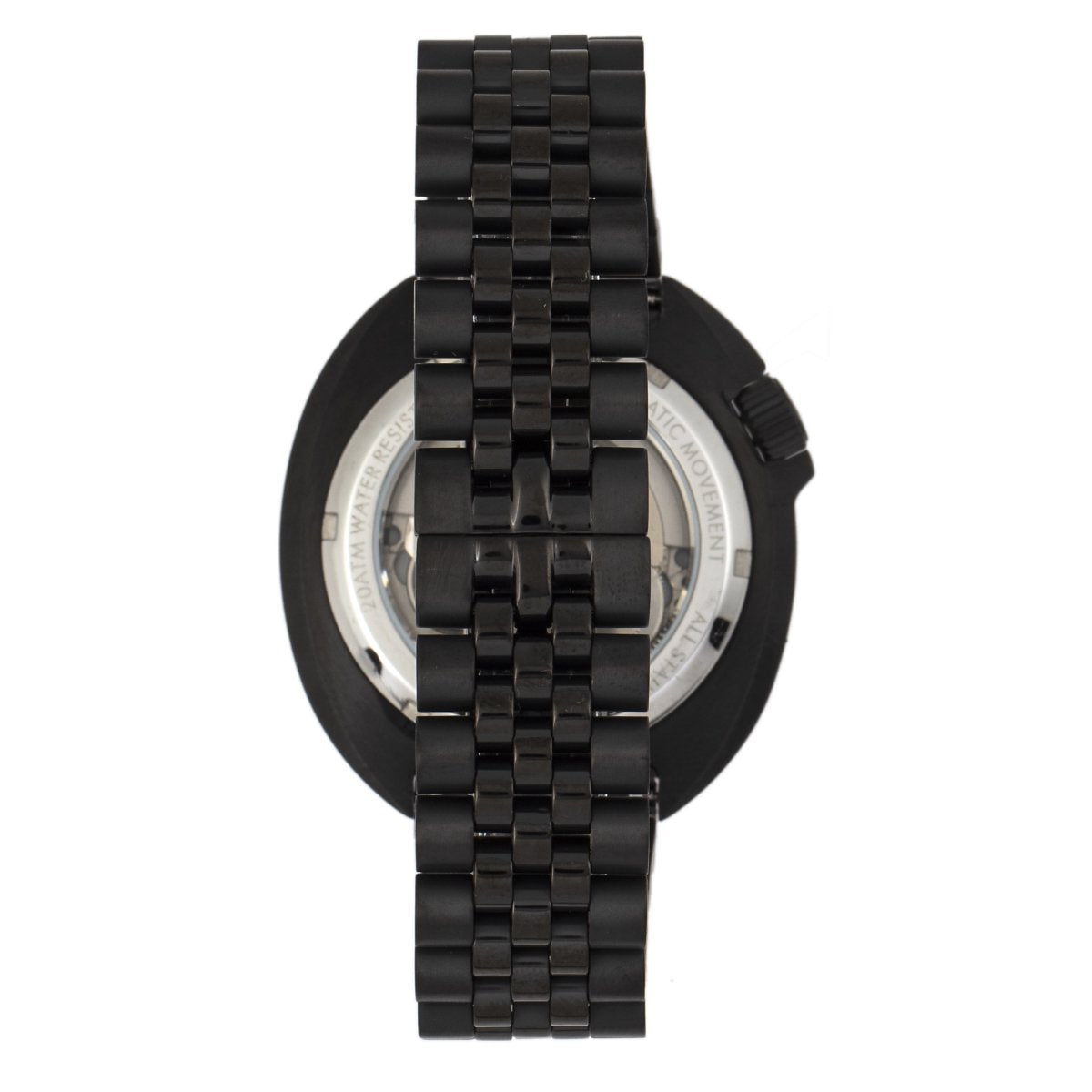 Heritor Automatic Morrison Special Edition Bracelet Watch w/Date - Black/Orange/Black  - HERHR7616