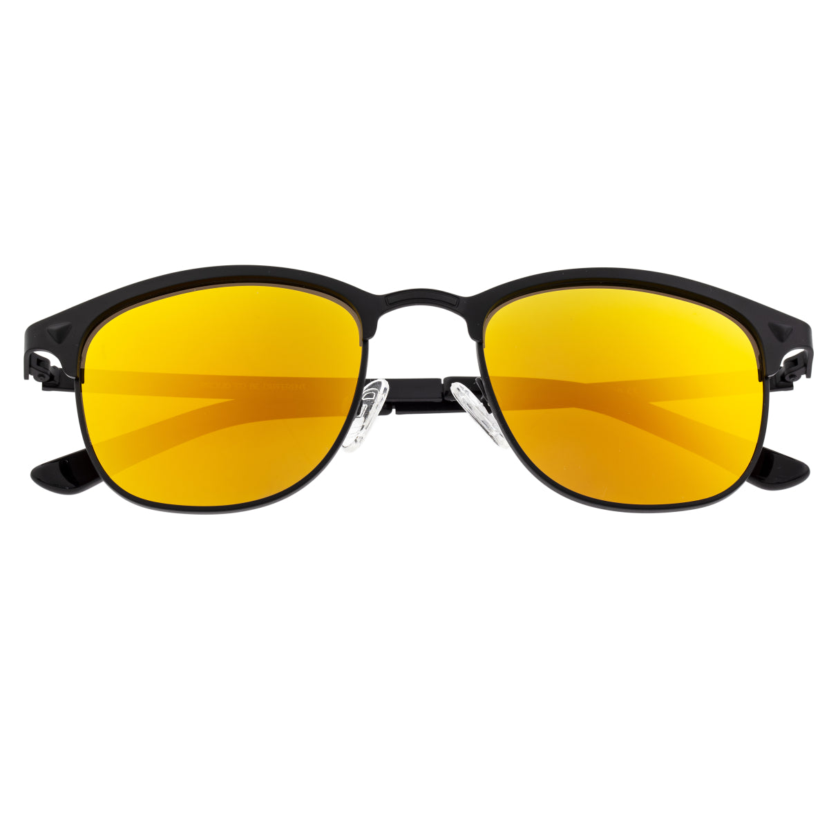 Breed Phase Titanium Polarized Sunglasses - Black/Orange-Yellow - BSG058BK