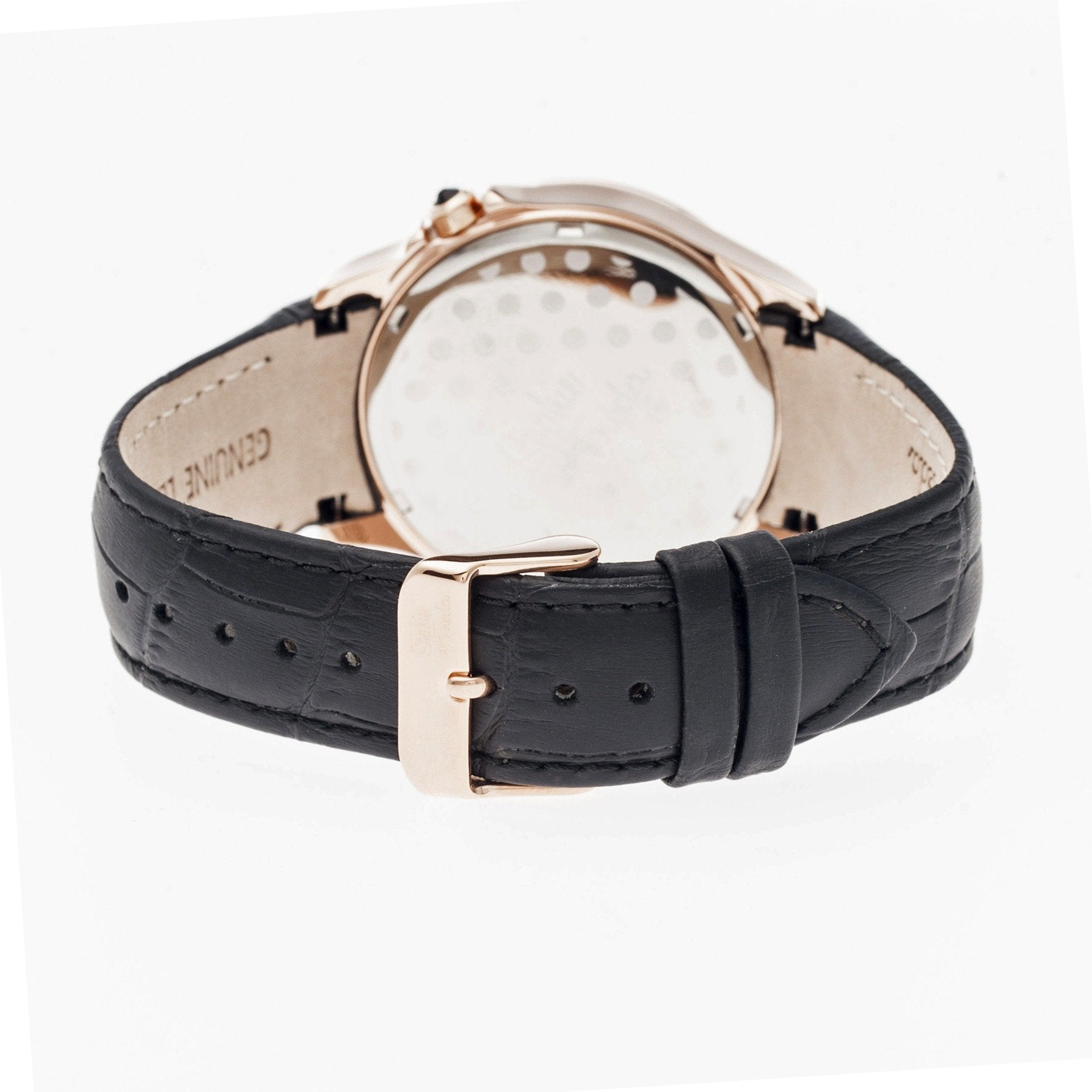 Sophie & Freda Toronto Leather-Band Ladies Watch - Rose Gold/Black - SAFSF2805