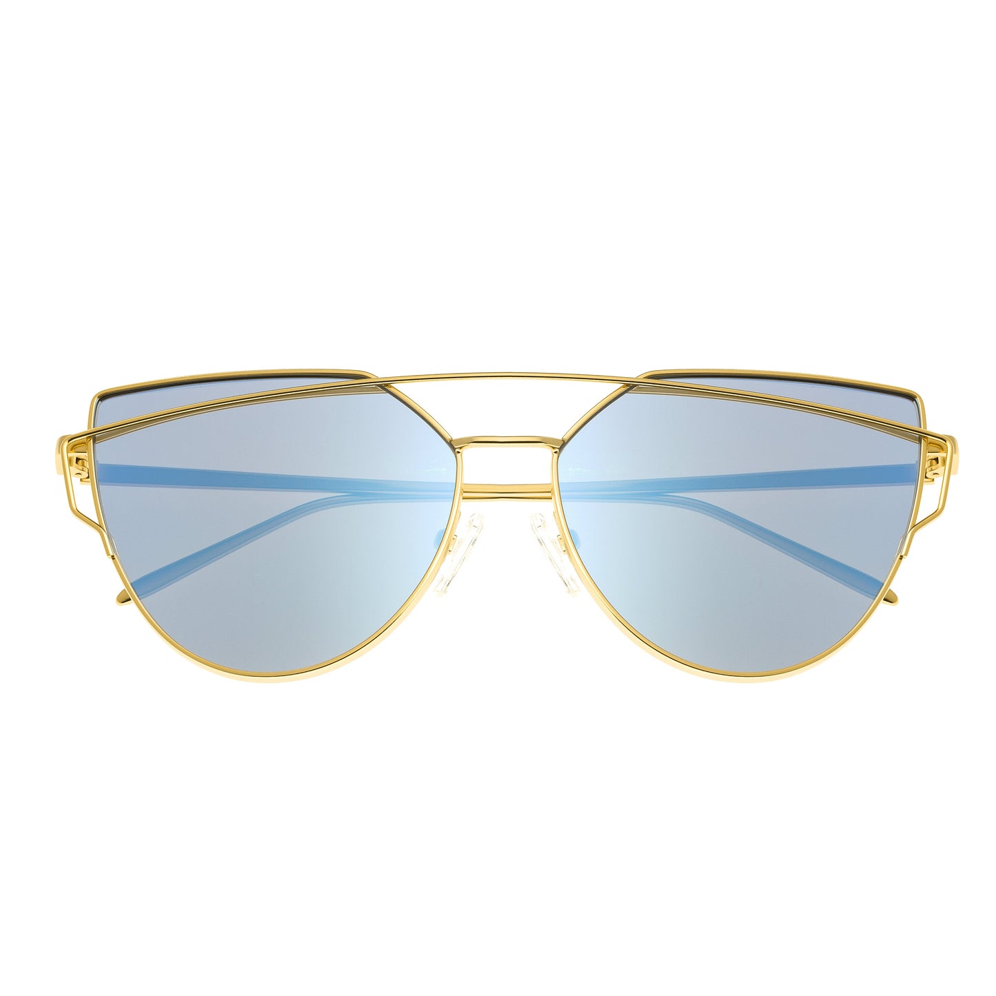 Bertha Aria Polarized Sunglasses - Gold/Celeste - BRSBR025PLX