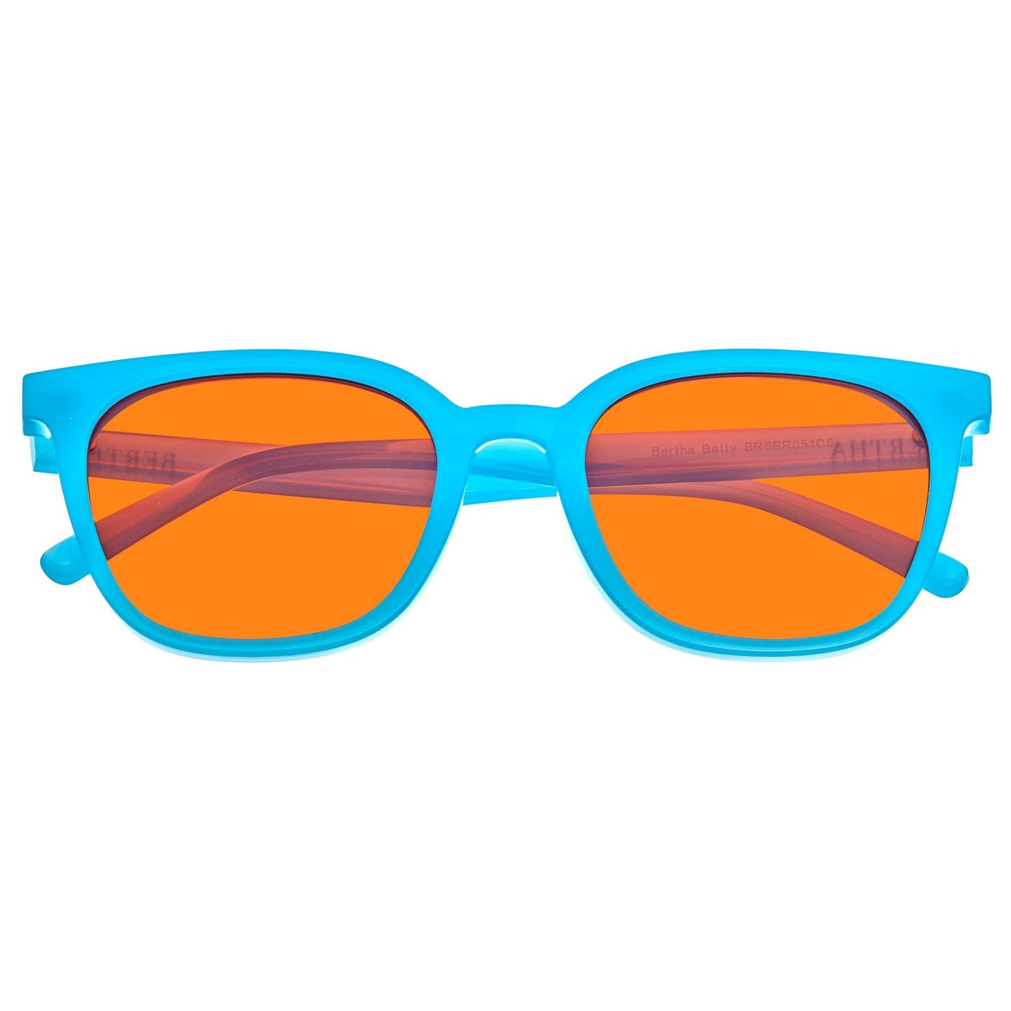 Bertha Betty Polarized Sunglasses - Light Blue/Orange - BRSBR051C5