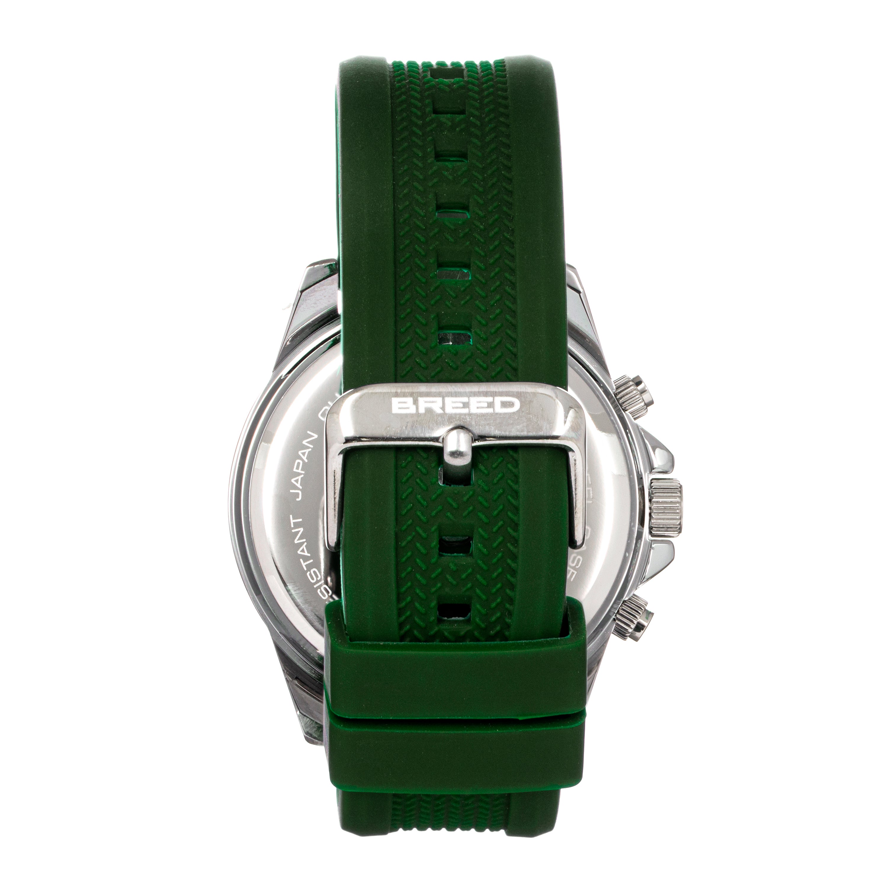 Breed Tempo Chronograph Strap Watch - Green - BRD9101
