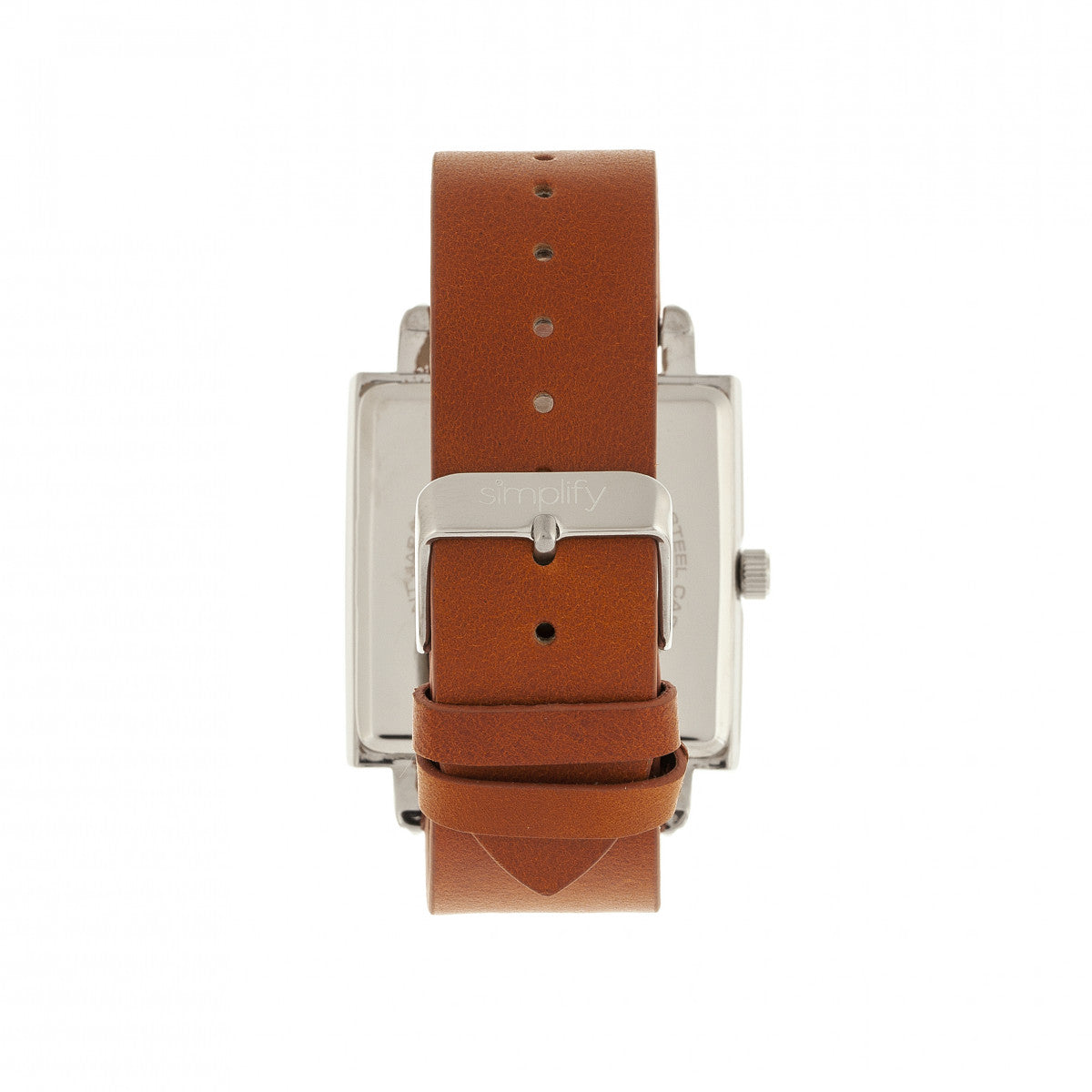 Simplify The 5000 Leather-Band Watch - Brown/White - SIM5003