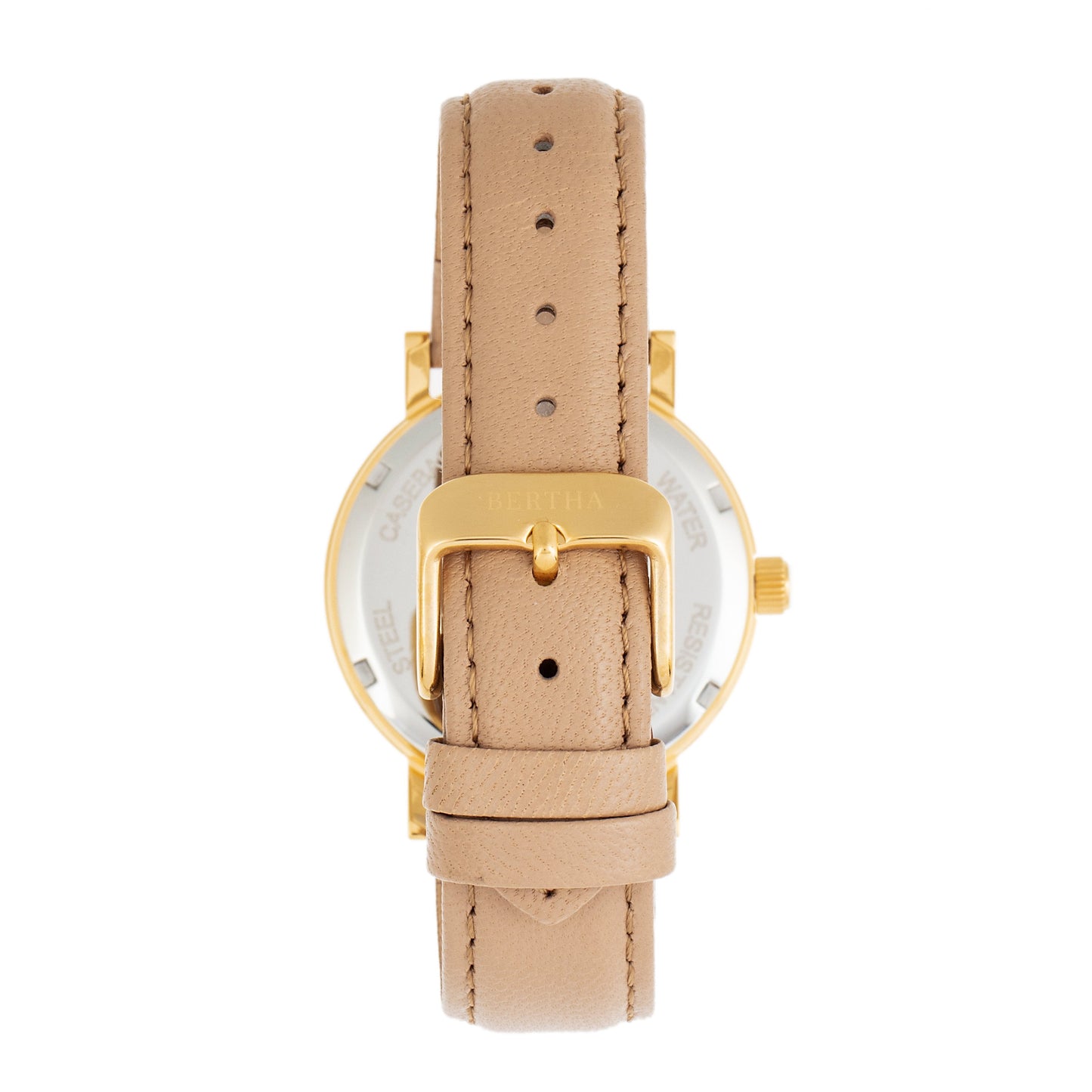 Bertha Lydia Leather-Band Watch - Beige - BTHBR9502