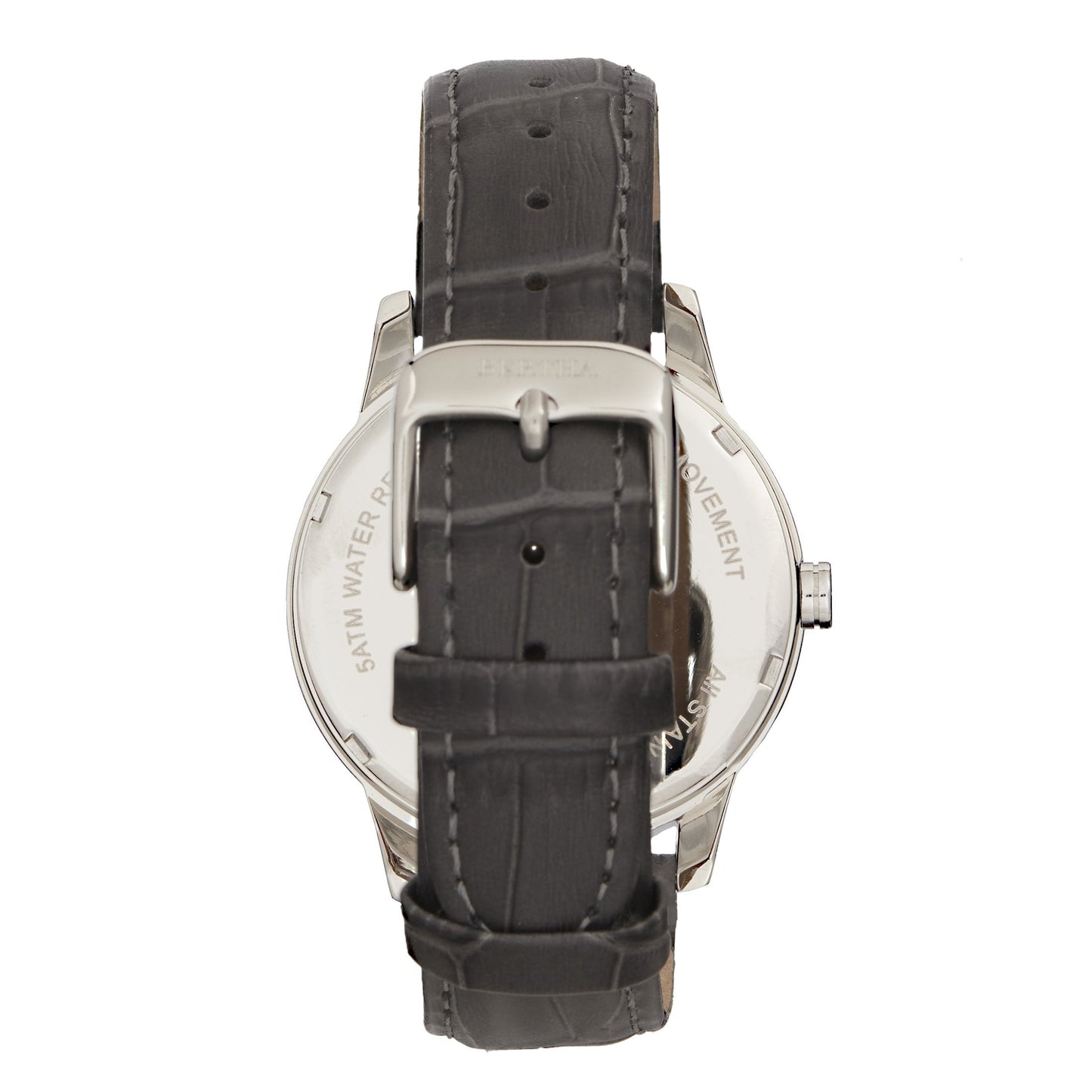 Bertha Prudence Leather-Band Watch - Grey - BTHBS1401