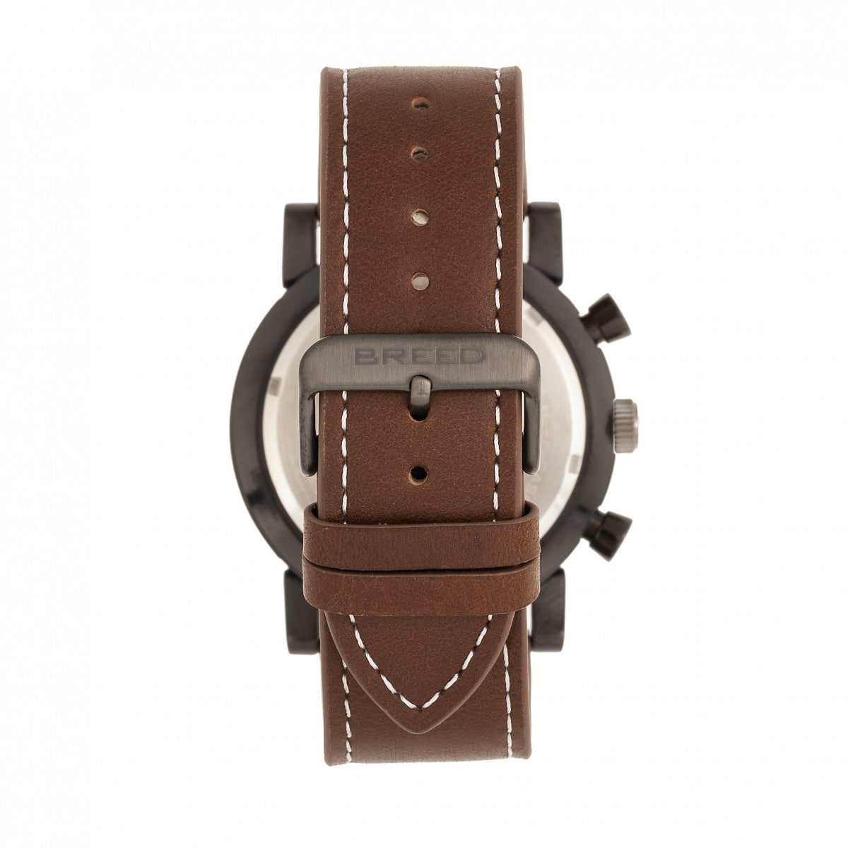 Breed Ryker Chronograph Leather-Band Watch w/Date - Brown/Camel - BRD8205