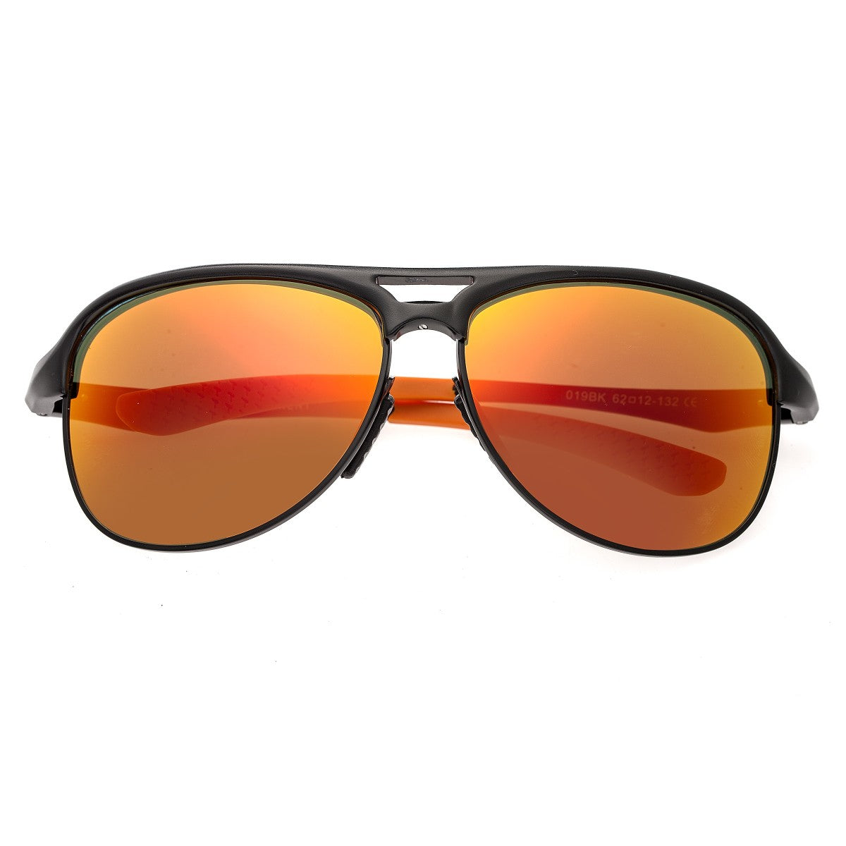 Breed Jupiter Aluminium Polarized Sunglasses - Black/Red-Yellow - BSG019BK