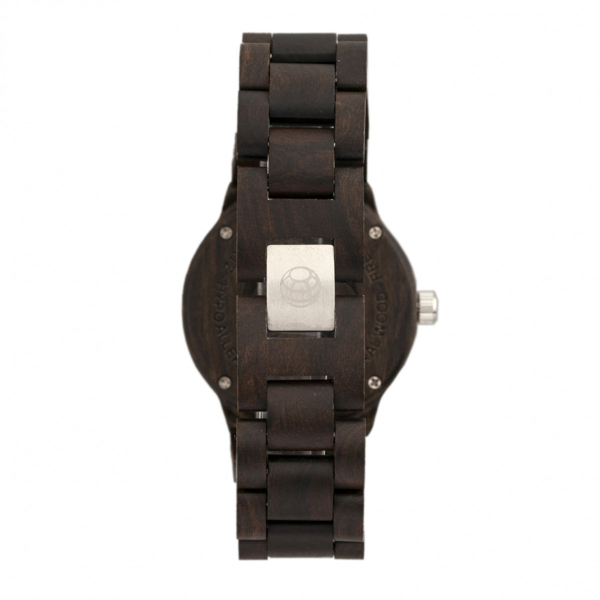 Earth Wood Biscayne Bracelet Watch w/Date - Dark Brown - ETHEW4202
