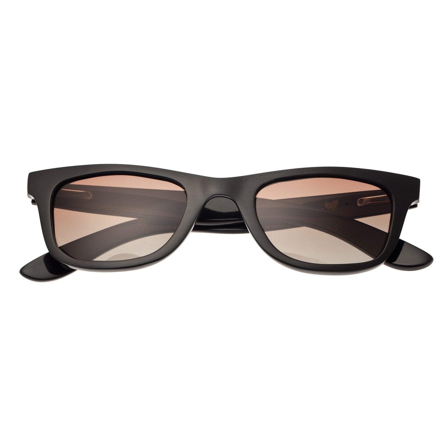 Bertha Zoe Buffalo-Horn Polarized Sunglasses - Black/Black - BRSBR008B