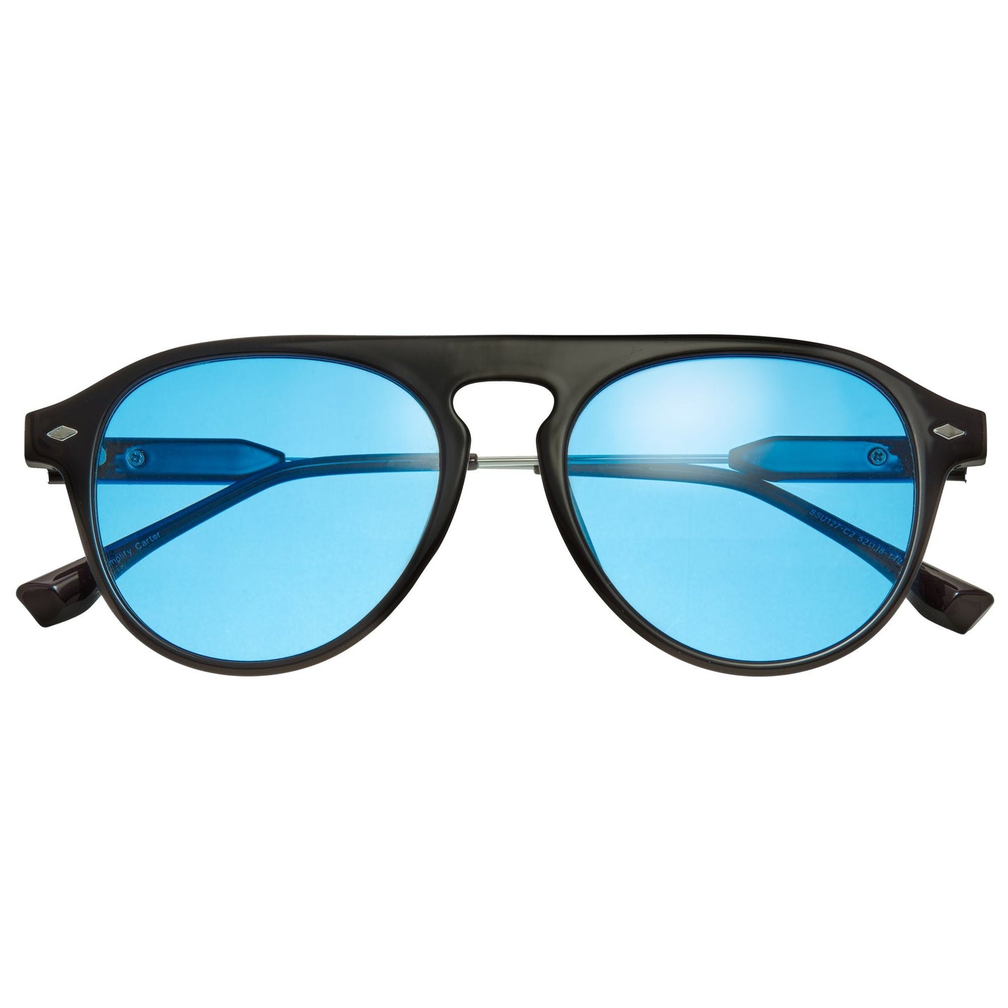 Simplify Carter Polarized Sunglasses - Black/Blue - SSU127-C2