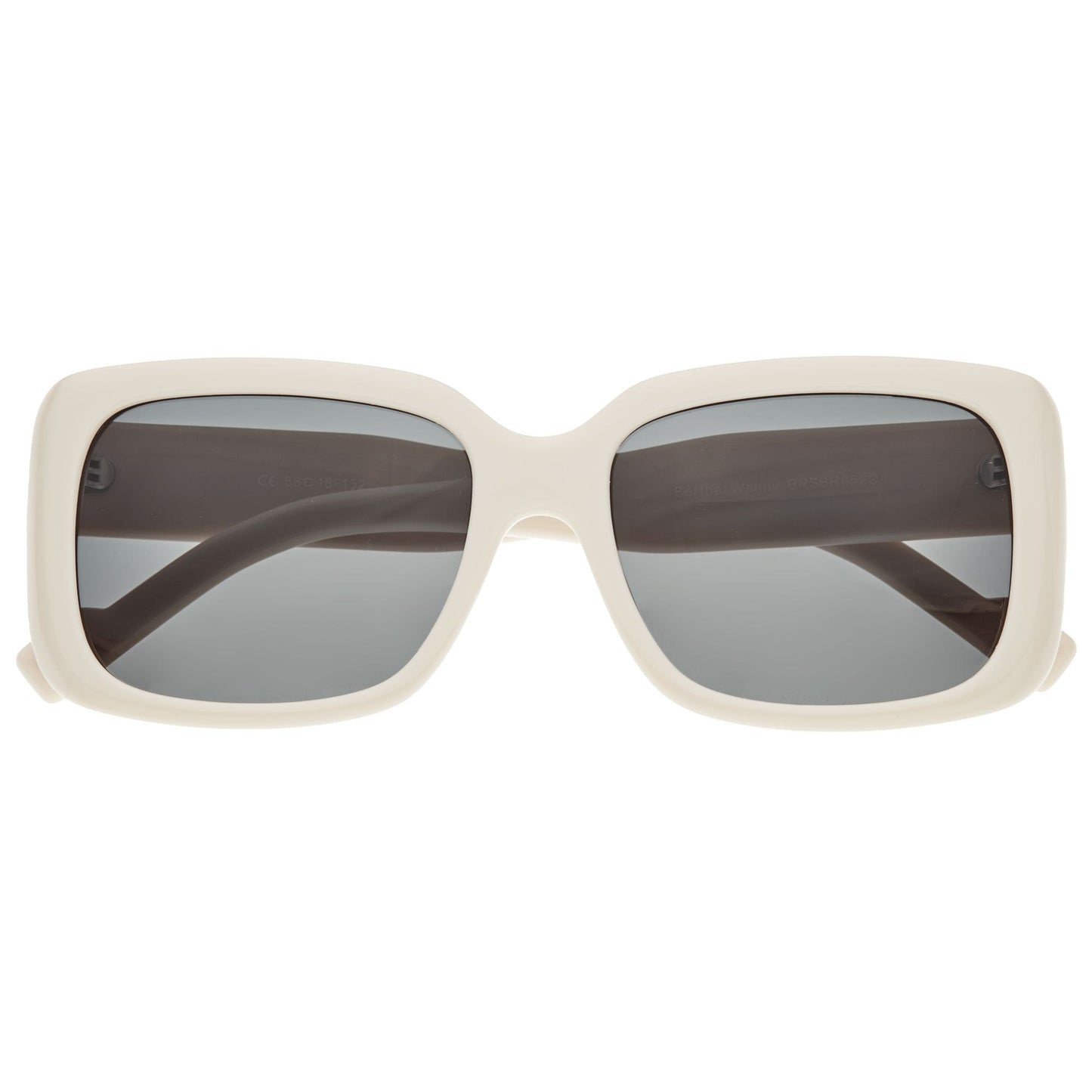 Bertha Wendy Polarized Sunglasses - Cream/Black - BRSBR052C4