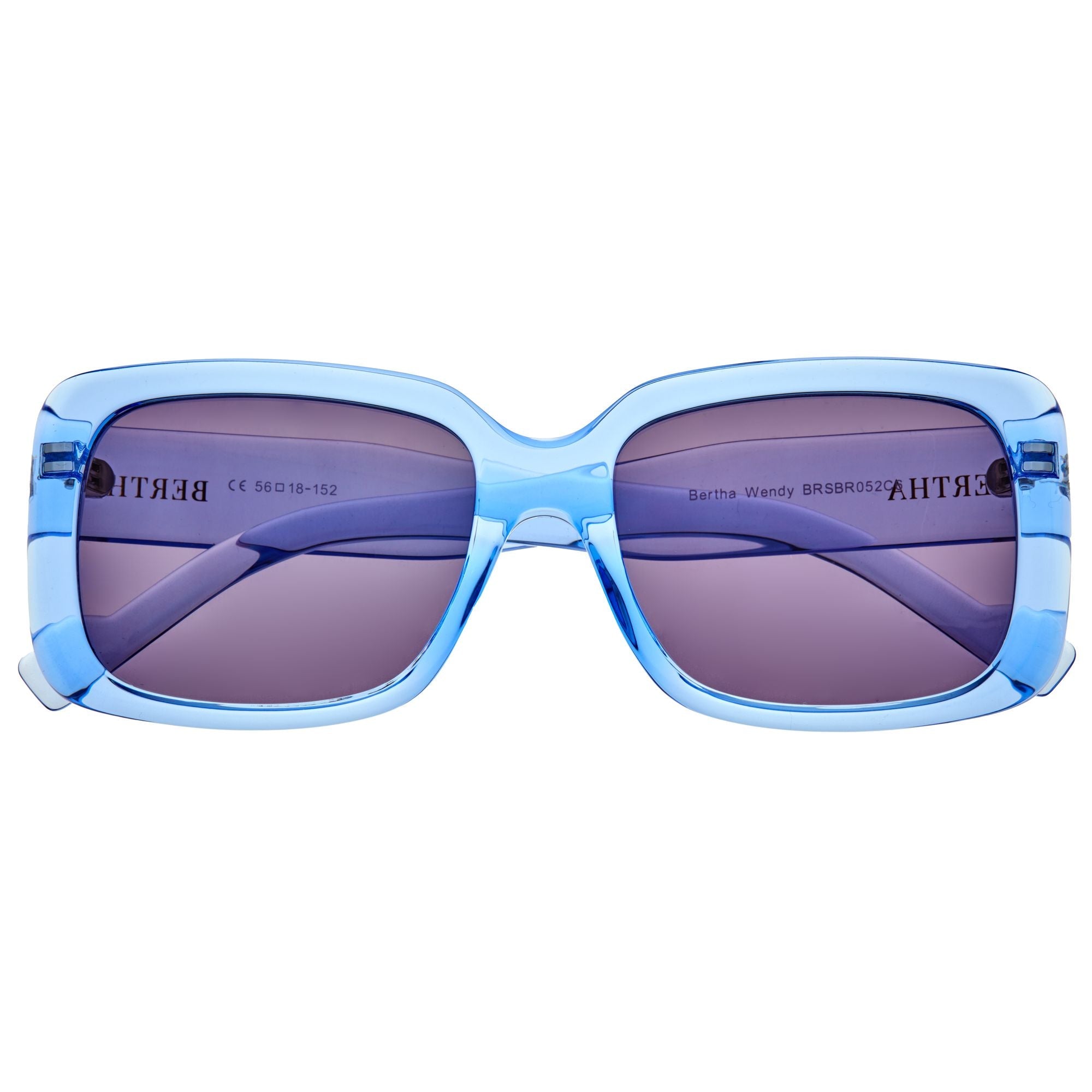 Bertha Wendy Polarized Sunglasses - Periwinkle/Purple - BRSBR052C6
