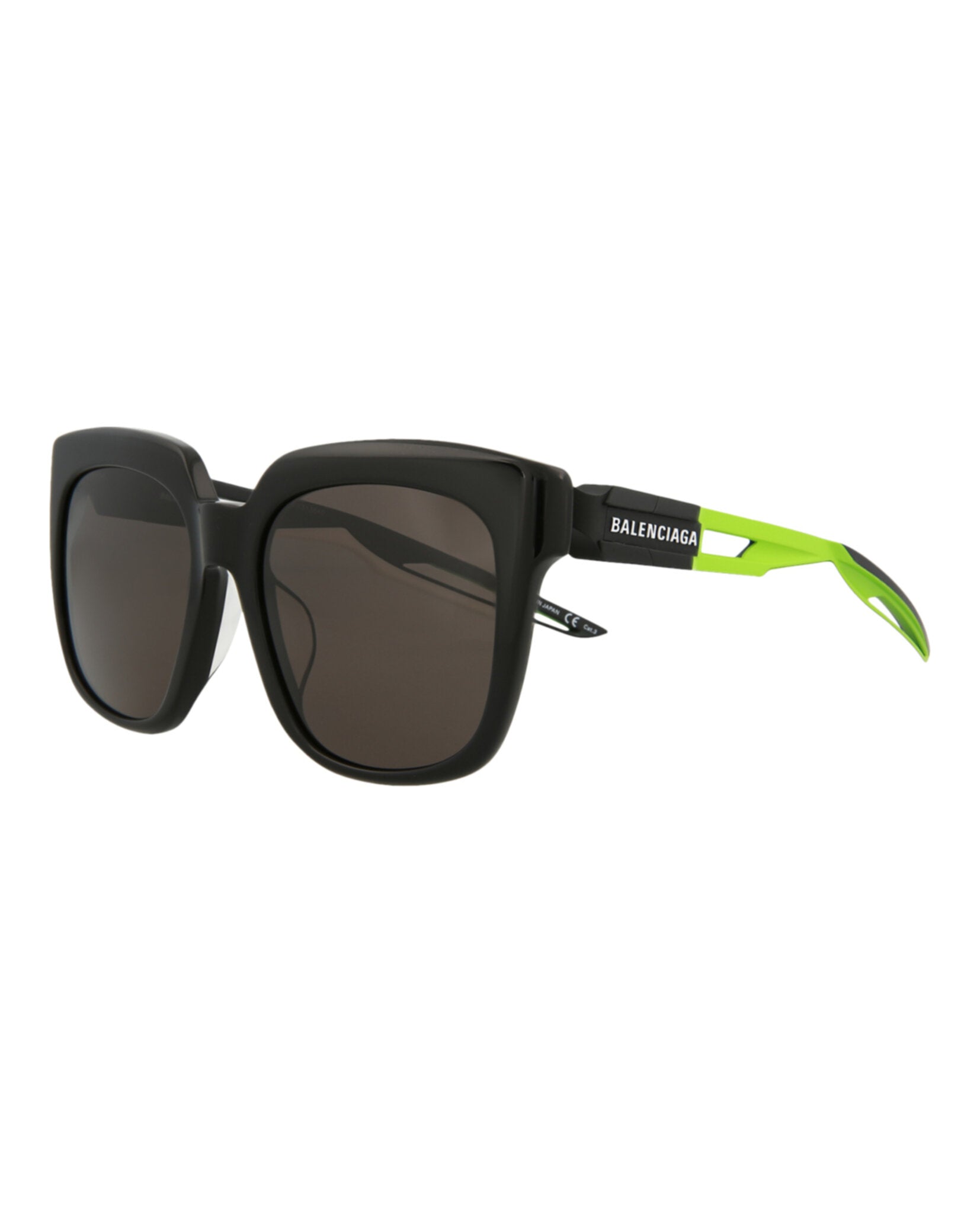 title:Balenciaga Unisex BB0025SA-30007768004 Best Sunglasses;color:Black Green Grey