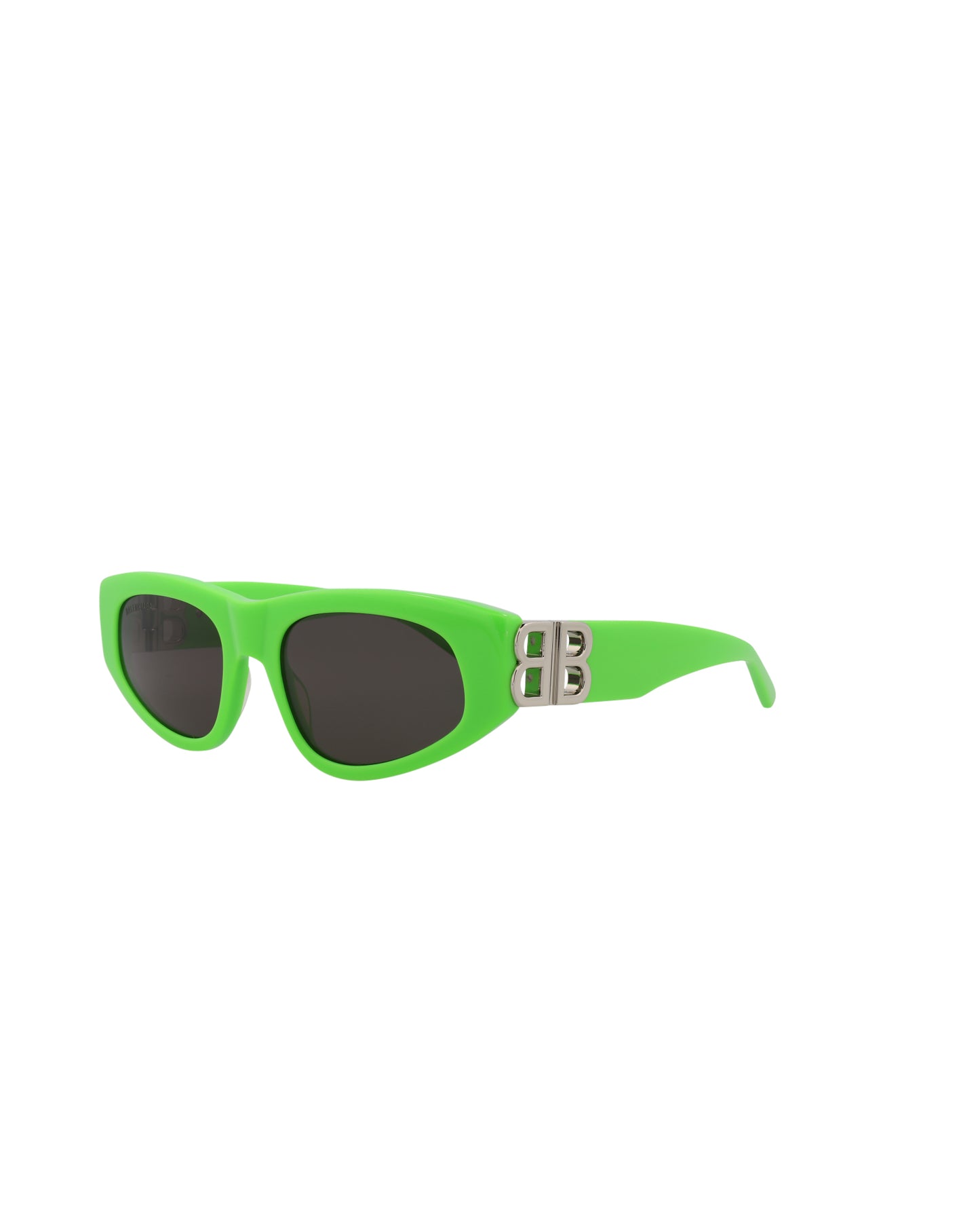 title:Balenciaga Cat Eye-Frame Acetate Sunglasses, Style #  BB0095S-30008868009;color:Green Silver Grey