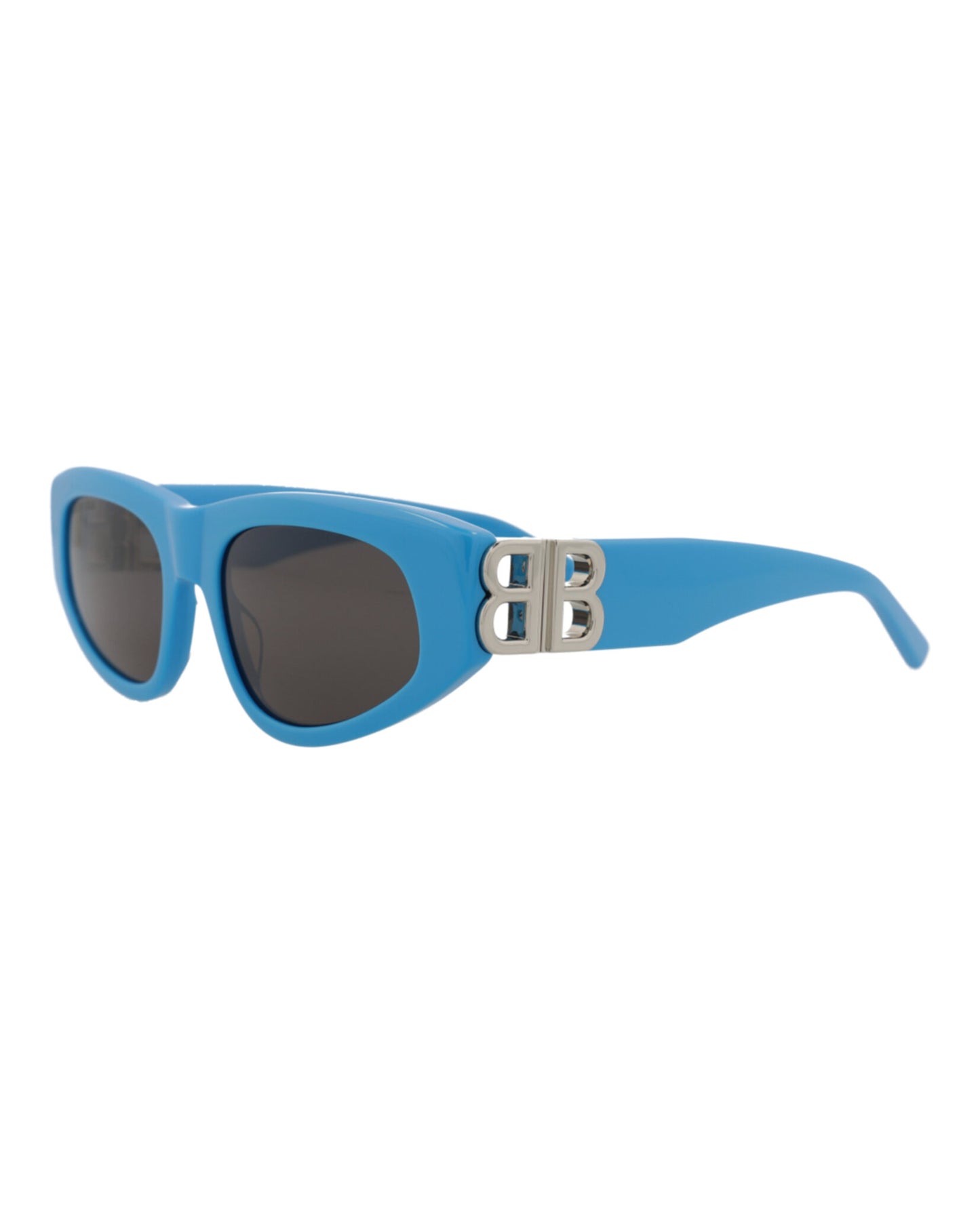 title:Balenciaga Cat Eye-Frame Acetate Sunglasses, Style #  BB0095S-30008868011;color:Light Blue Silver Grey