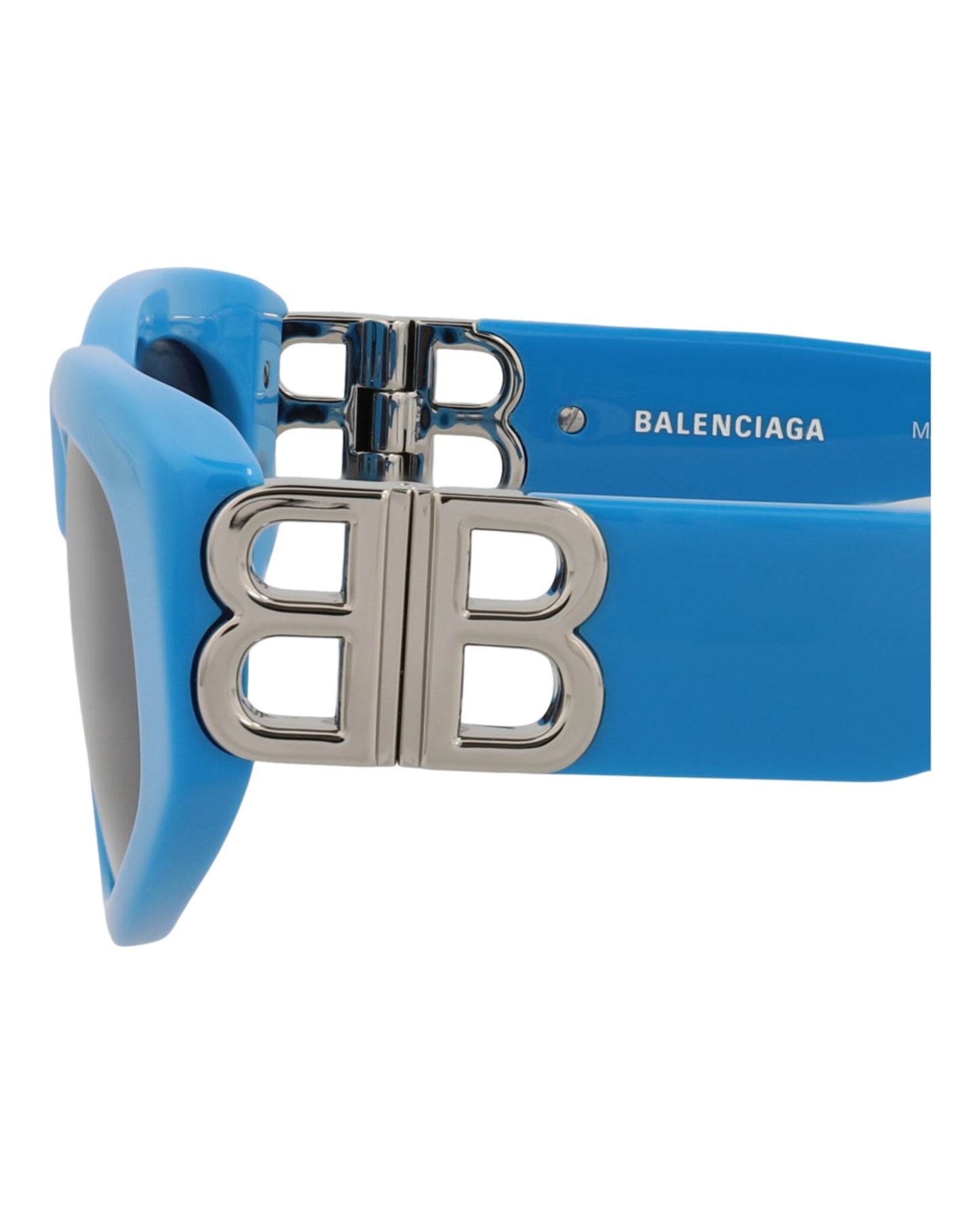 title:Balenciaga Cat Eye-Frame Acetate Sunglasses, Style #  BB0095S-30008868011;color:Light Blue Silver Grey