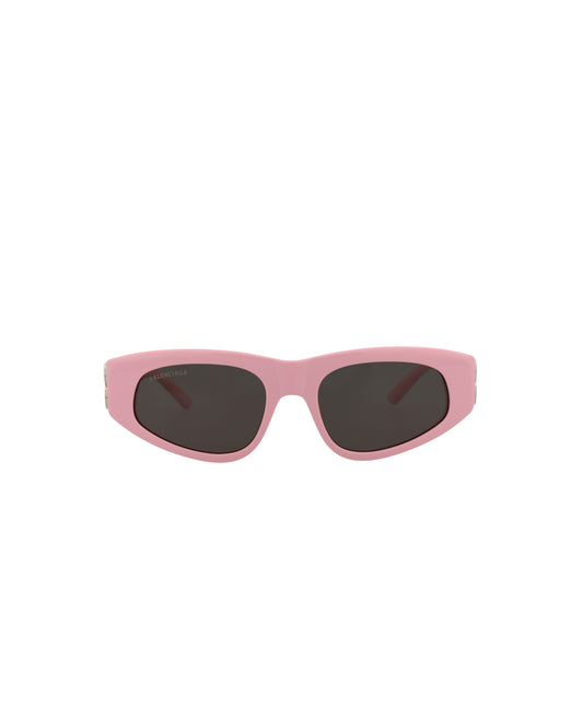 title:Balenciaga Cat Eye-Frame Recycled Acetate Sunglasses, Style #  BB0095S-30008868013;color:Pink Silver Grey