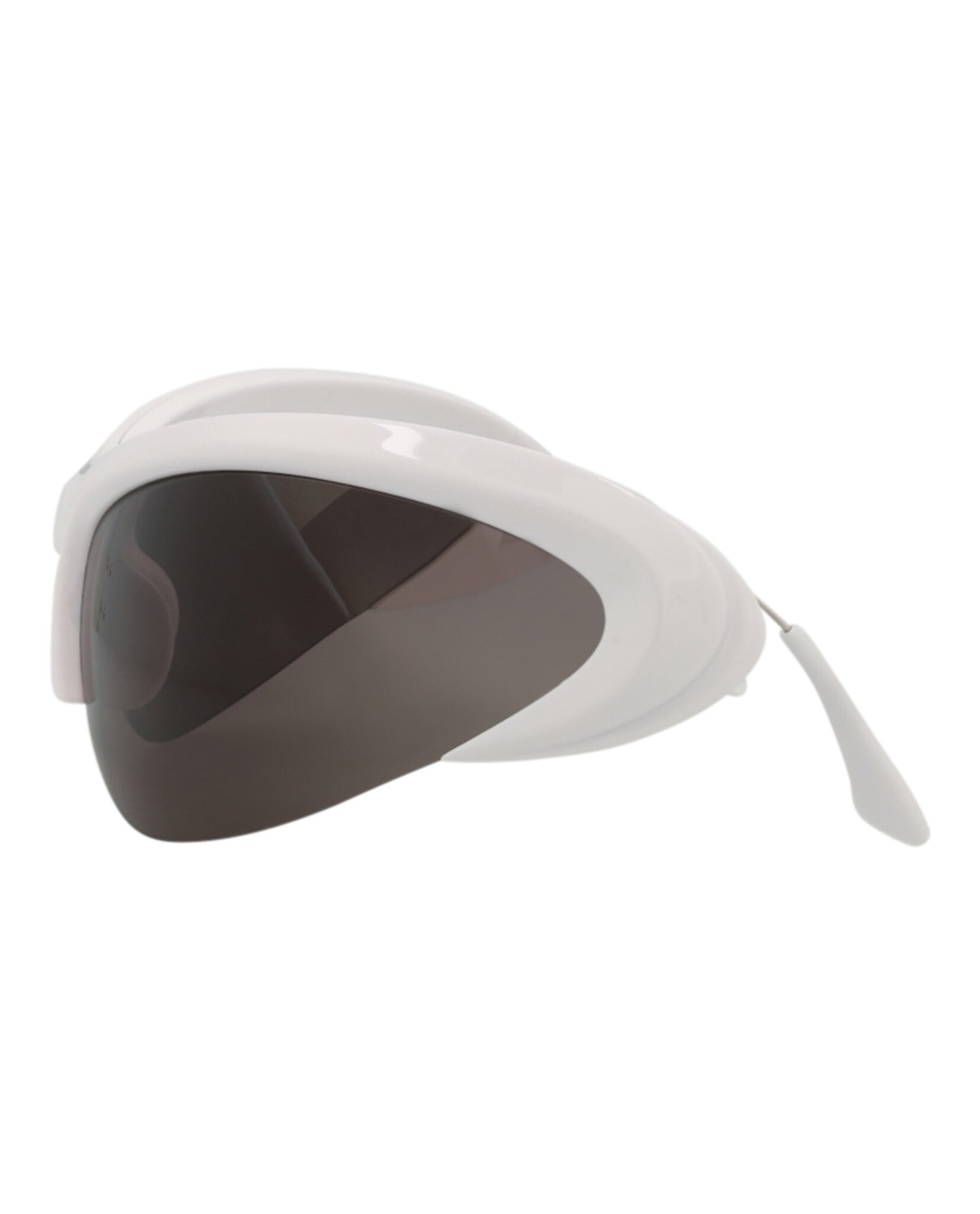 title:Balenciaga Shield-Frame Bio Injection Sunglasses, Style #  BB0232S-30013513003;color:White Silver Grey