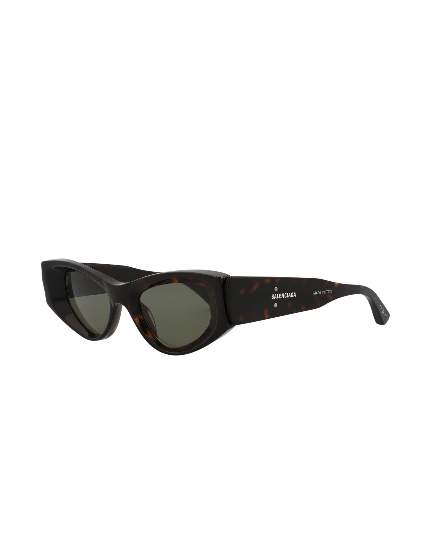 title:Balenciaga Cat Eye-Frame Acetate Sunglasses, Style #  BB0243S-30013524002;color:Havana Havana Green