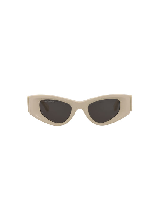 title:Balenciaga Cat Eye-Frame Acetate Sunglasses, Style #  BB0243S-30013524003;color:Beige Beige Grey