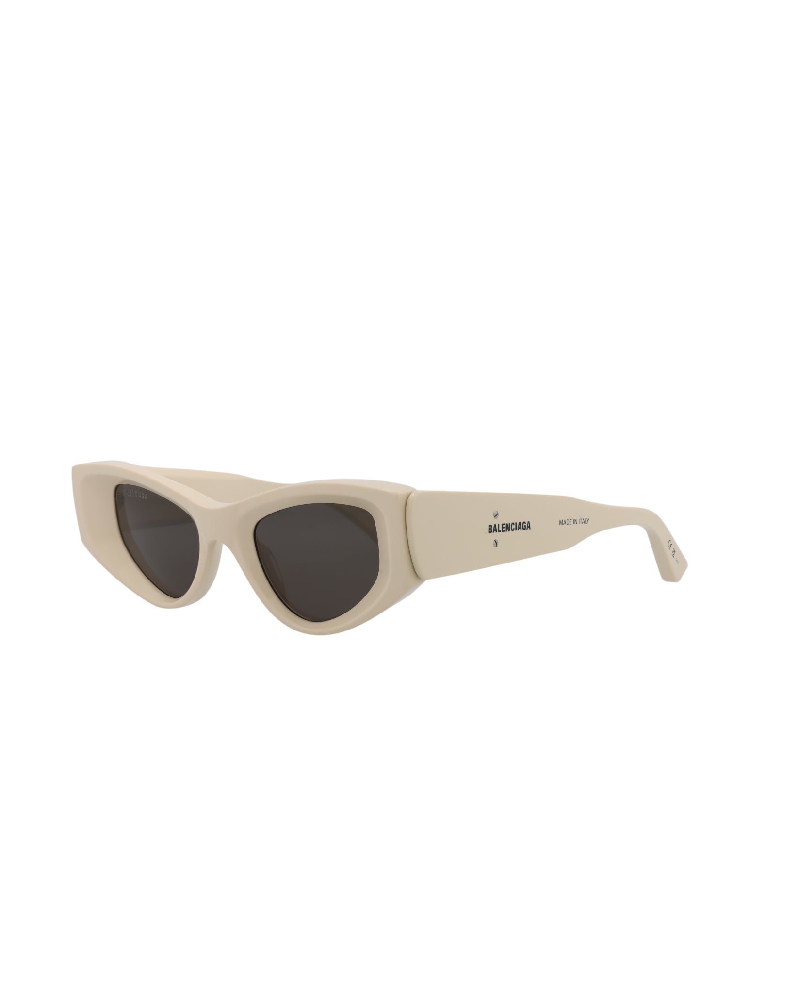 title:Balenciaga Cat Eye-Frame Acetate Sunglasses, Style #  BB0243S-30013524003;color:Beige Beige Grey