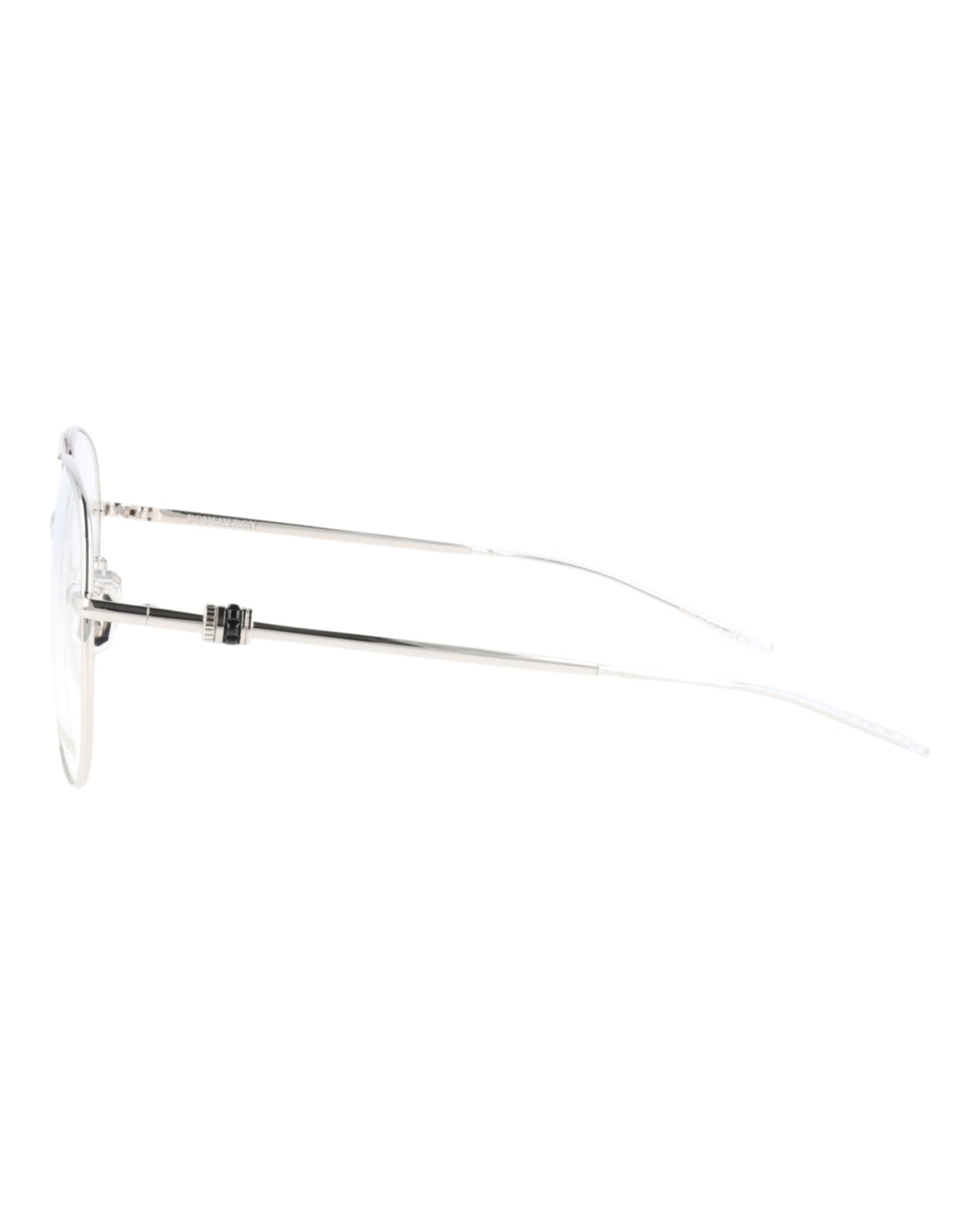 title:Boucheron Aviator-Style Metal Optical Frames;color:White White Transparent