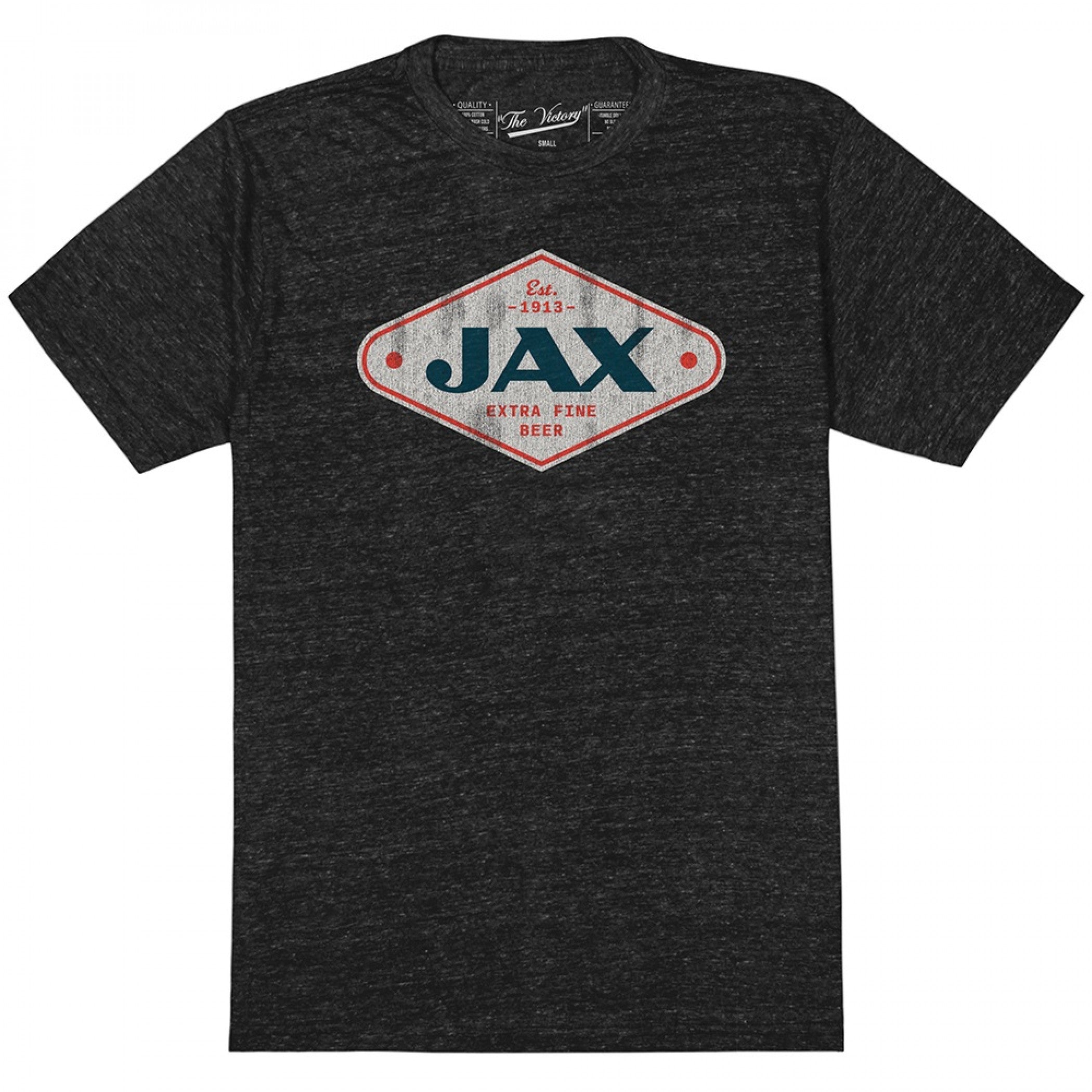 title:Jax Beer Logo Retro Style T-Shirt;color:Black
